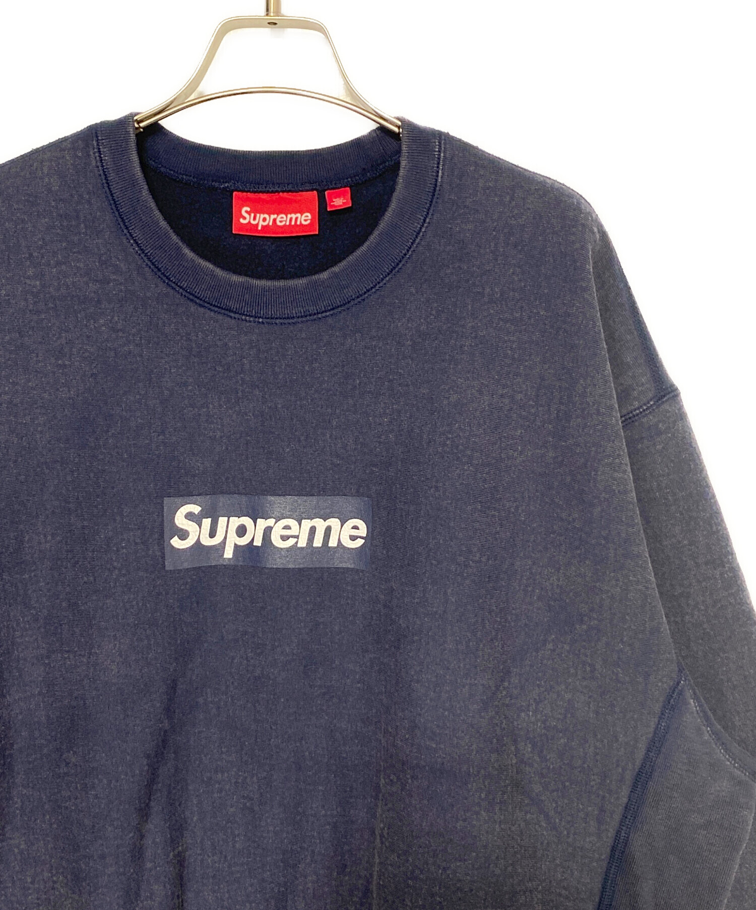 中古・古着通販】SUPREME (シュプリーム) Washed Box Logo Crewneck
