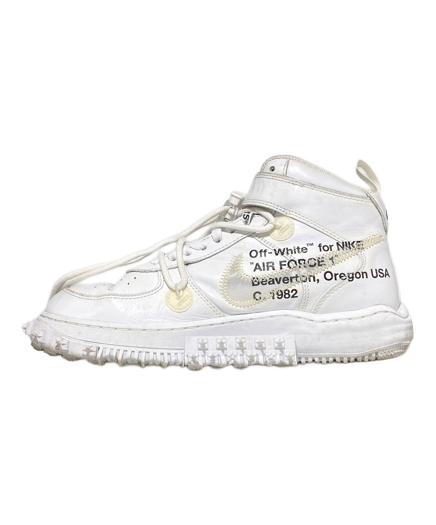 Off-White × Nike Air Force 1 Mid White 26.5
