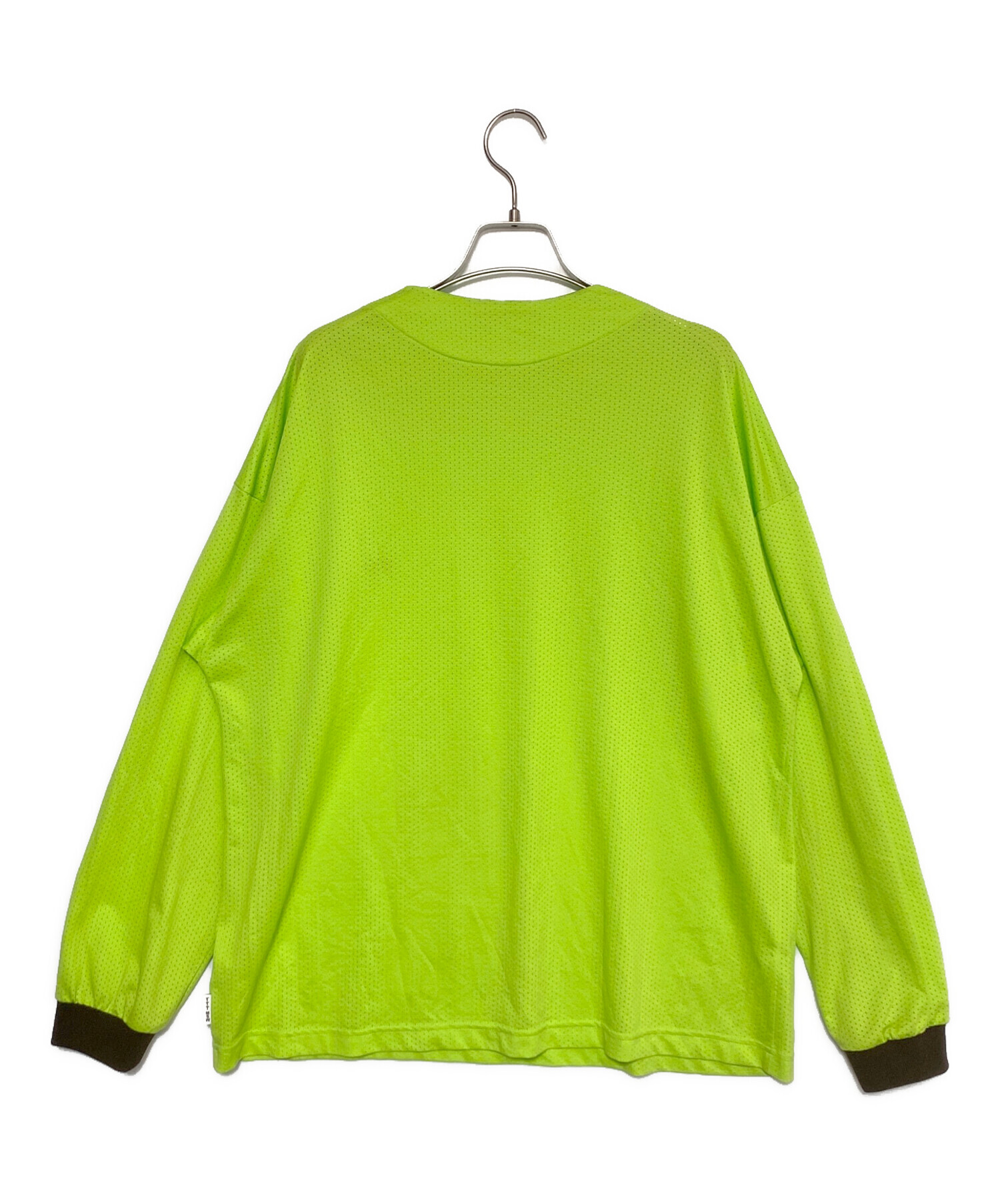 中古・古着通販】TTT MSW (ティー) Mesh Long Tee 黄緑 サイズ:L