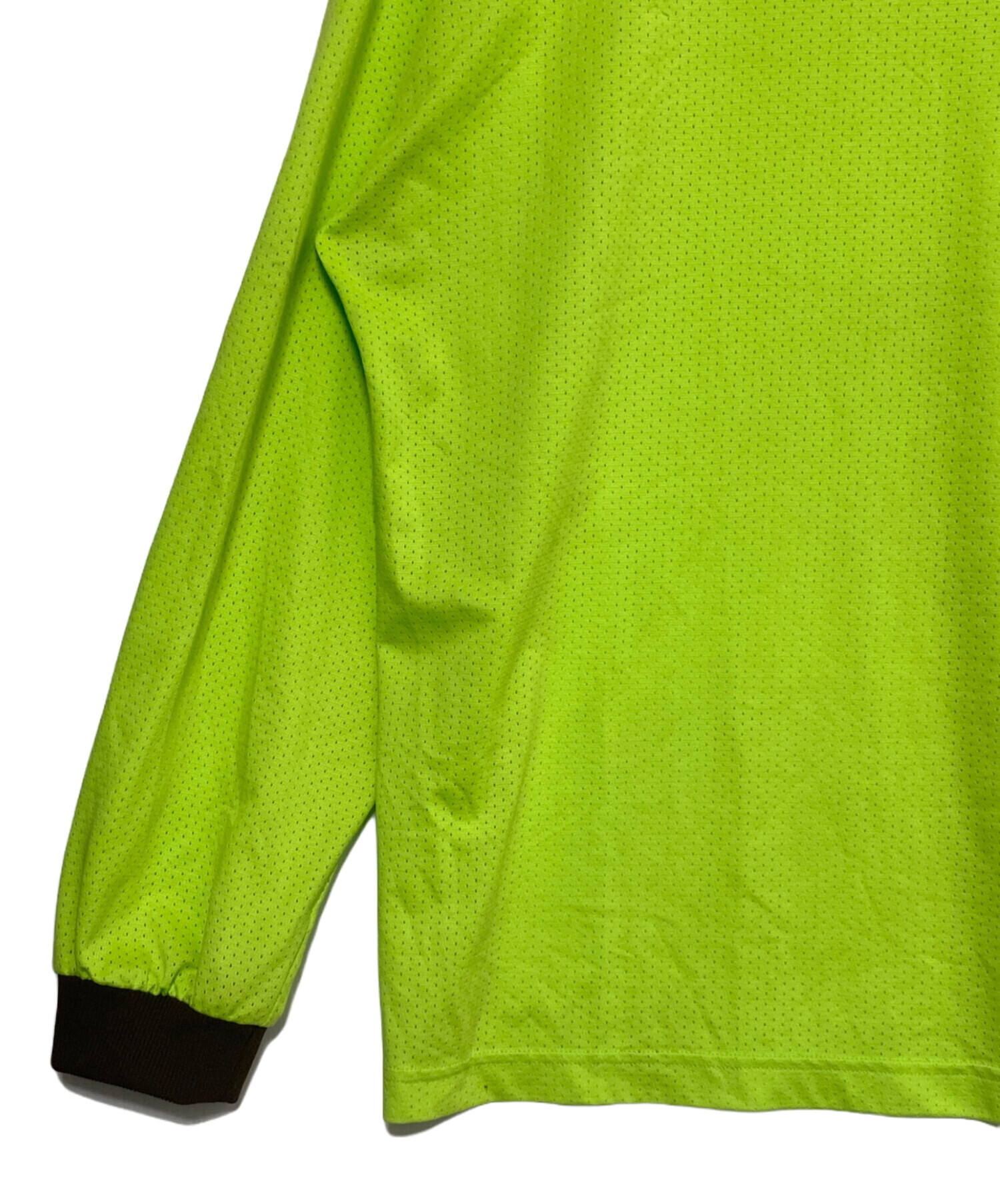 中古・古着通販】TTT MSW (ティー) Mesh Long Tee 黄緑 サイズ:L