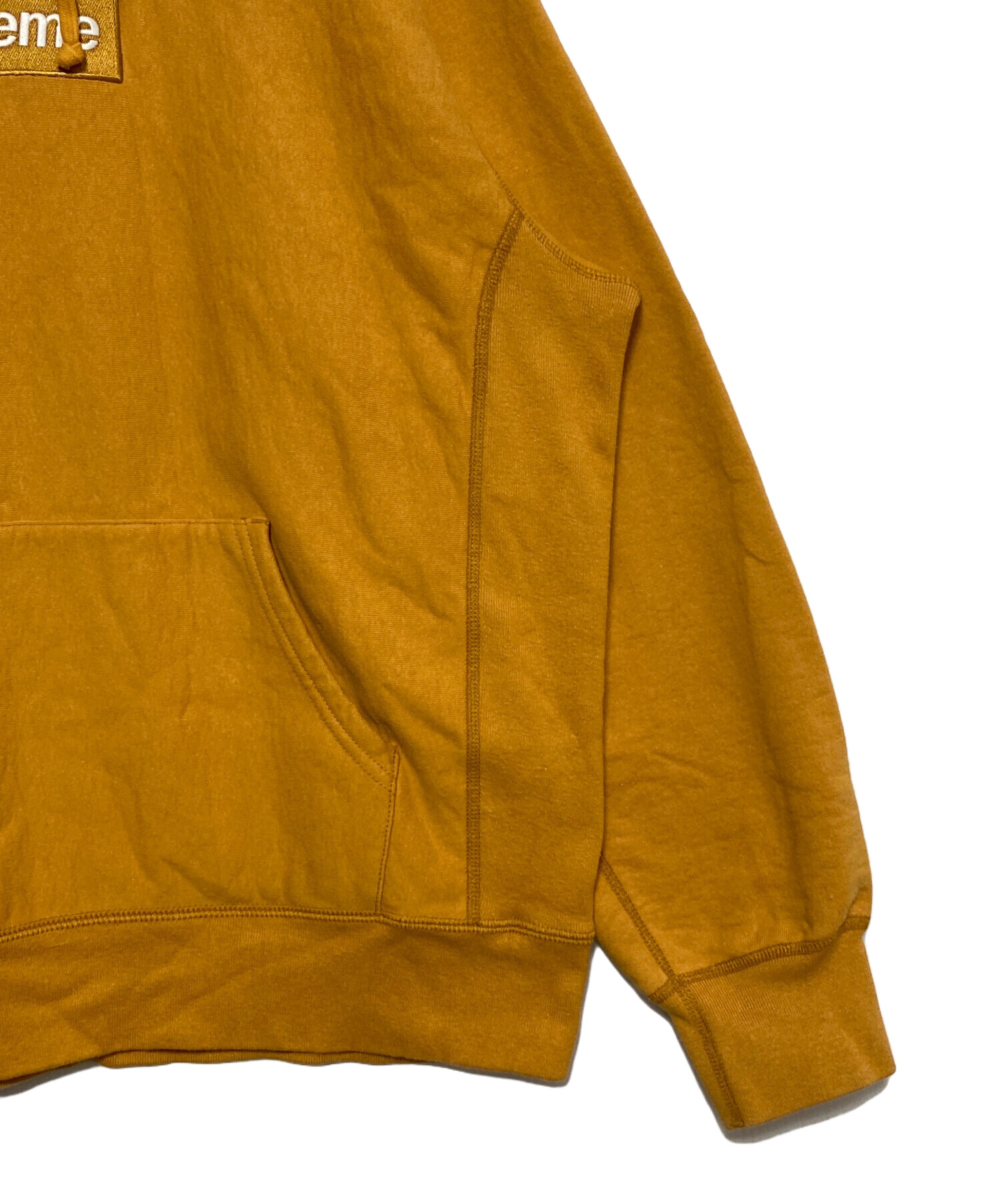 Supreme box logo スウェット マスタード イエロー Ｌサイズ Supreme Box Logo Crewneck (FW22) Pale Yellow Men's - FW22 - US