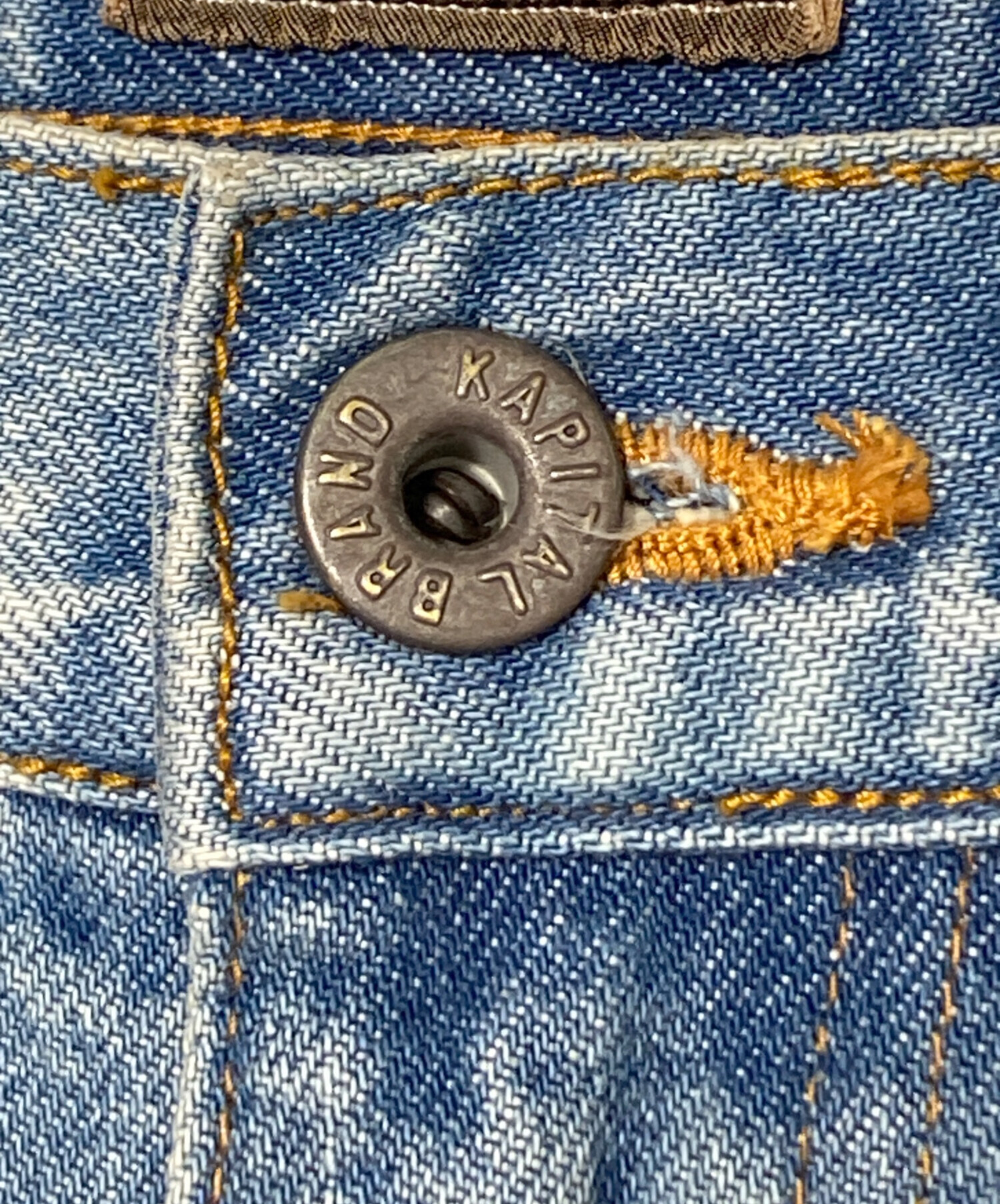 中古・古着通販】KAPITAL (キャピタル) スタッドリメイク デニムハーフ