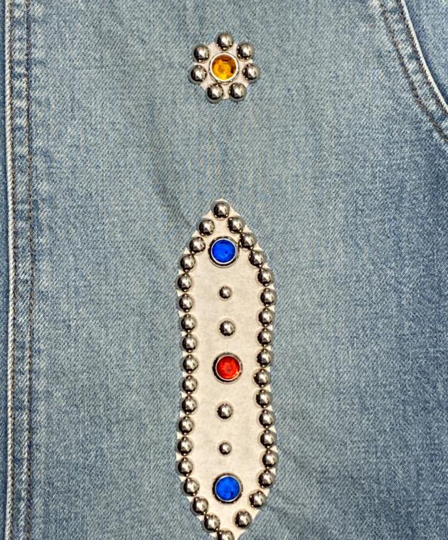 中古・古着通販】KAPITAL (キャピタル) スタッドリメイク デニムハーフ