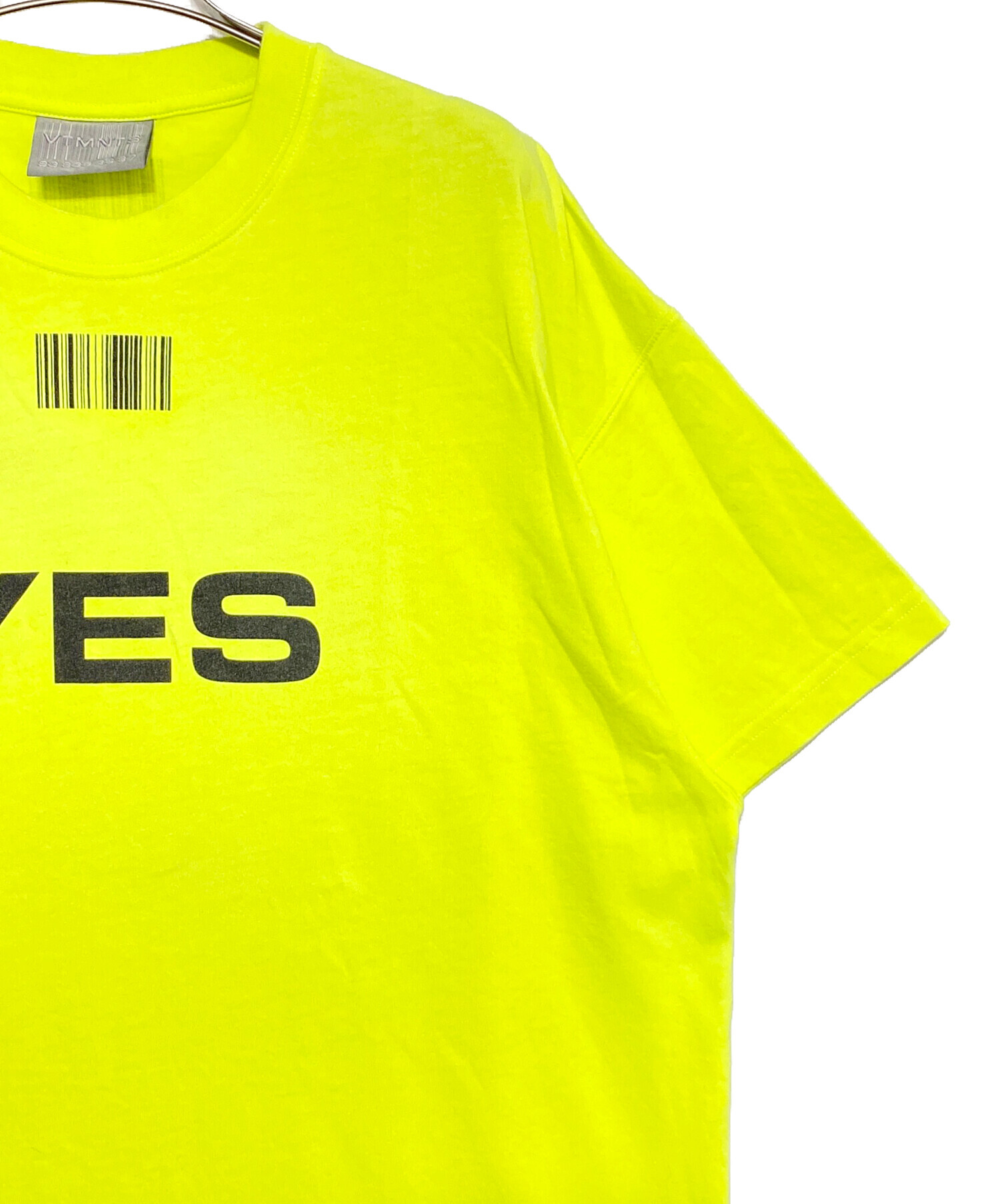 中古・古着通販】VETEMENTS (ヴェトモン) Yes/No T-Shirt イエロー