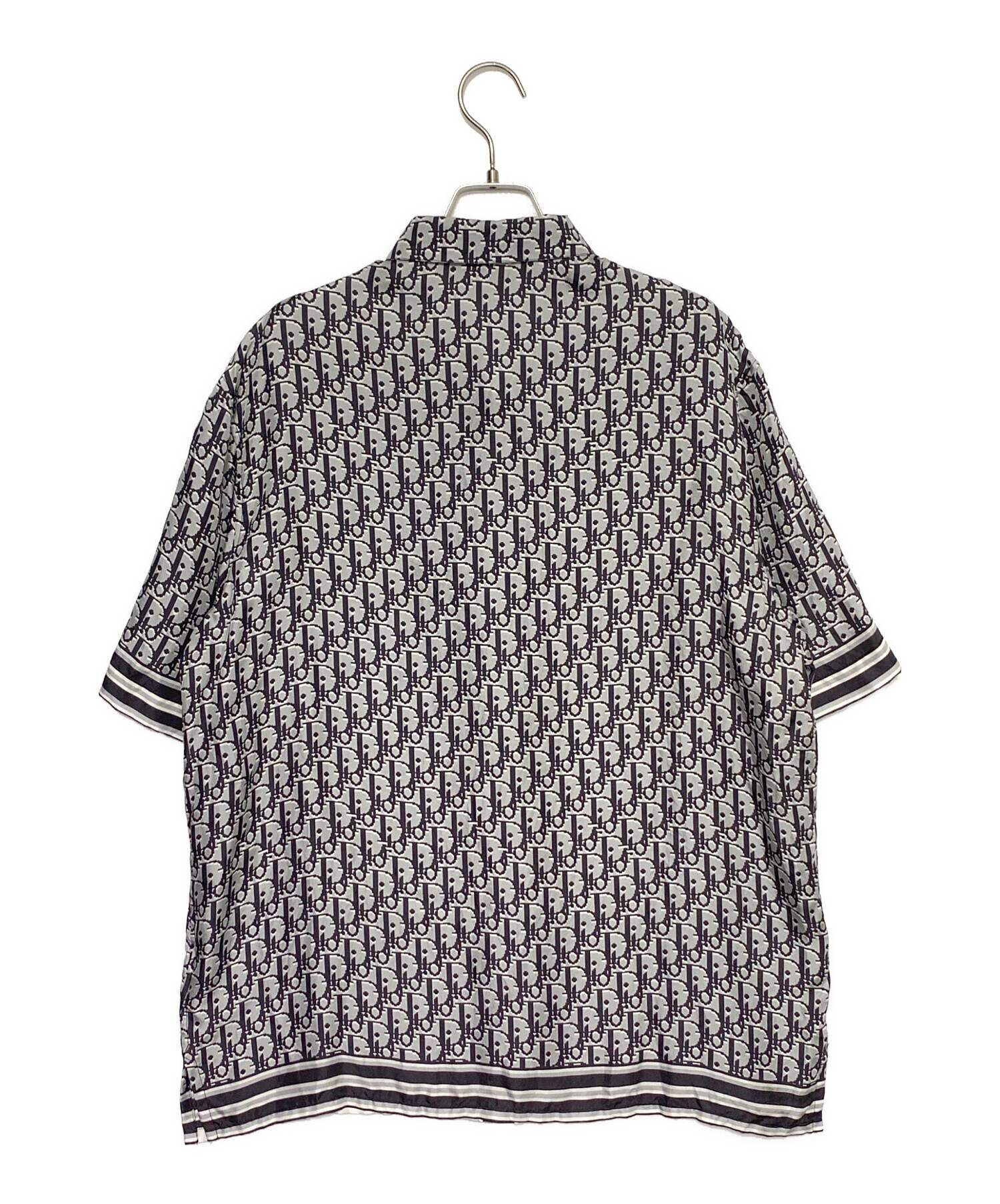 中古・古着通販】Dior (ディオール) オブリーク シルク シャツ グレー 