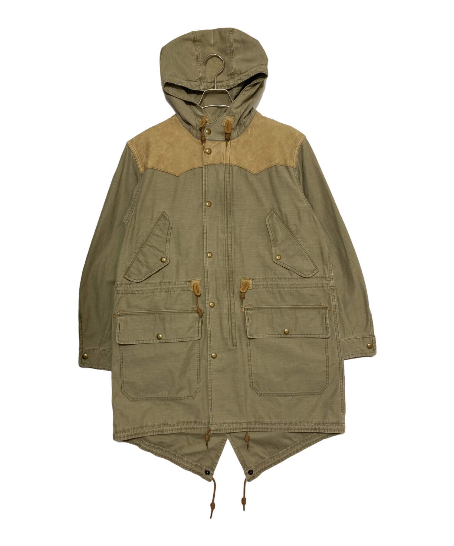RRL オイルドコート/ラルフローレンバブアビデイルラベンハムモッズコート 中古・古着通販】RRL (ダブルアールエル) モッズコート フィッシュ