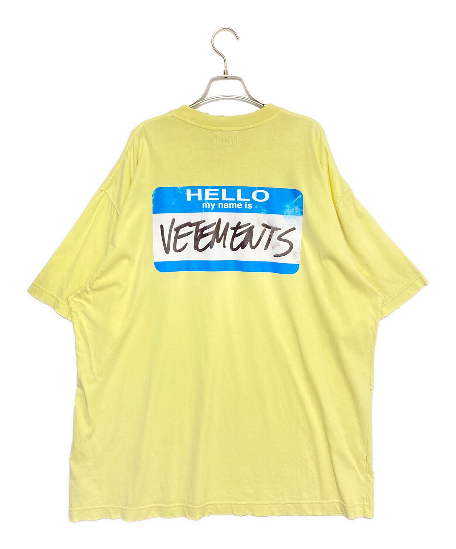 中古・古着通販】VETEMENTS (ヴェトモン) HELLO MY NAME IS TEE 