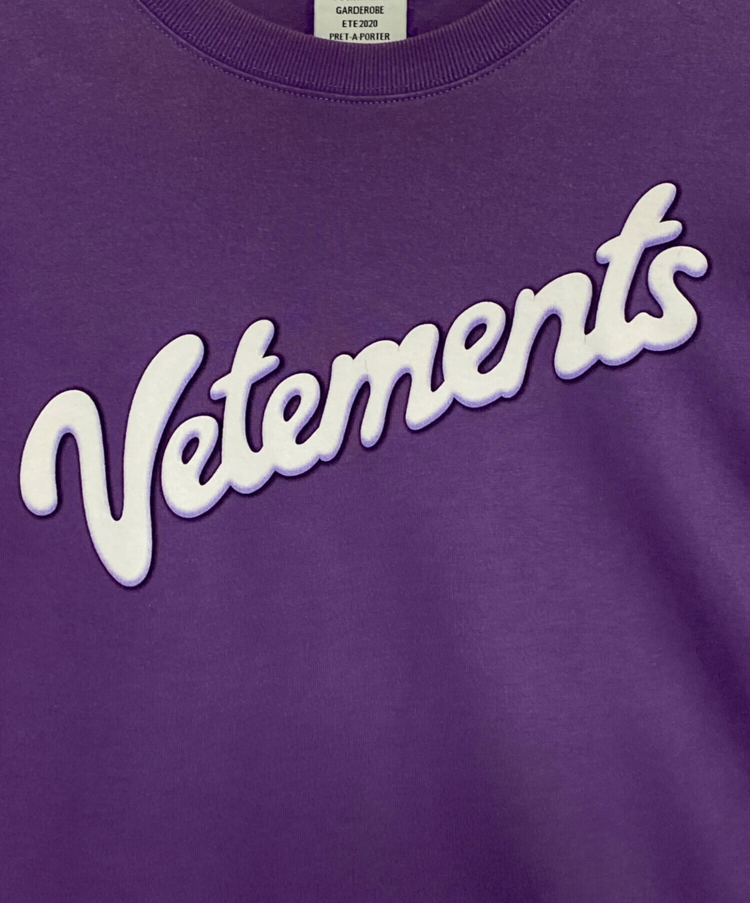 中古・古着通販】VETEMENTS (ヴェトモン) MILK TEE パープル サイズ:S 