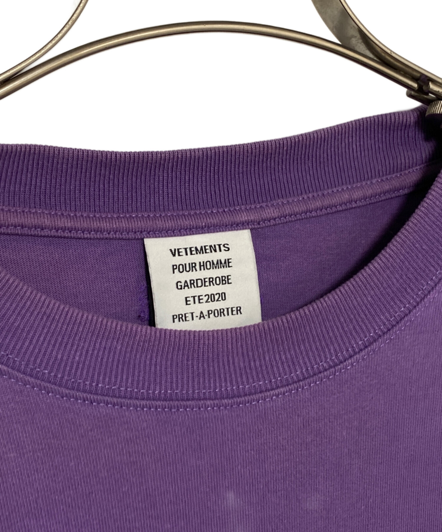 中古・古着通販】VETEMENTS (ヴェトモン) MILK TEE パープル サイズ:S 