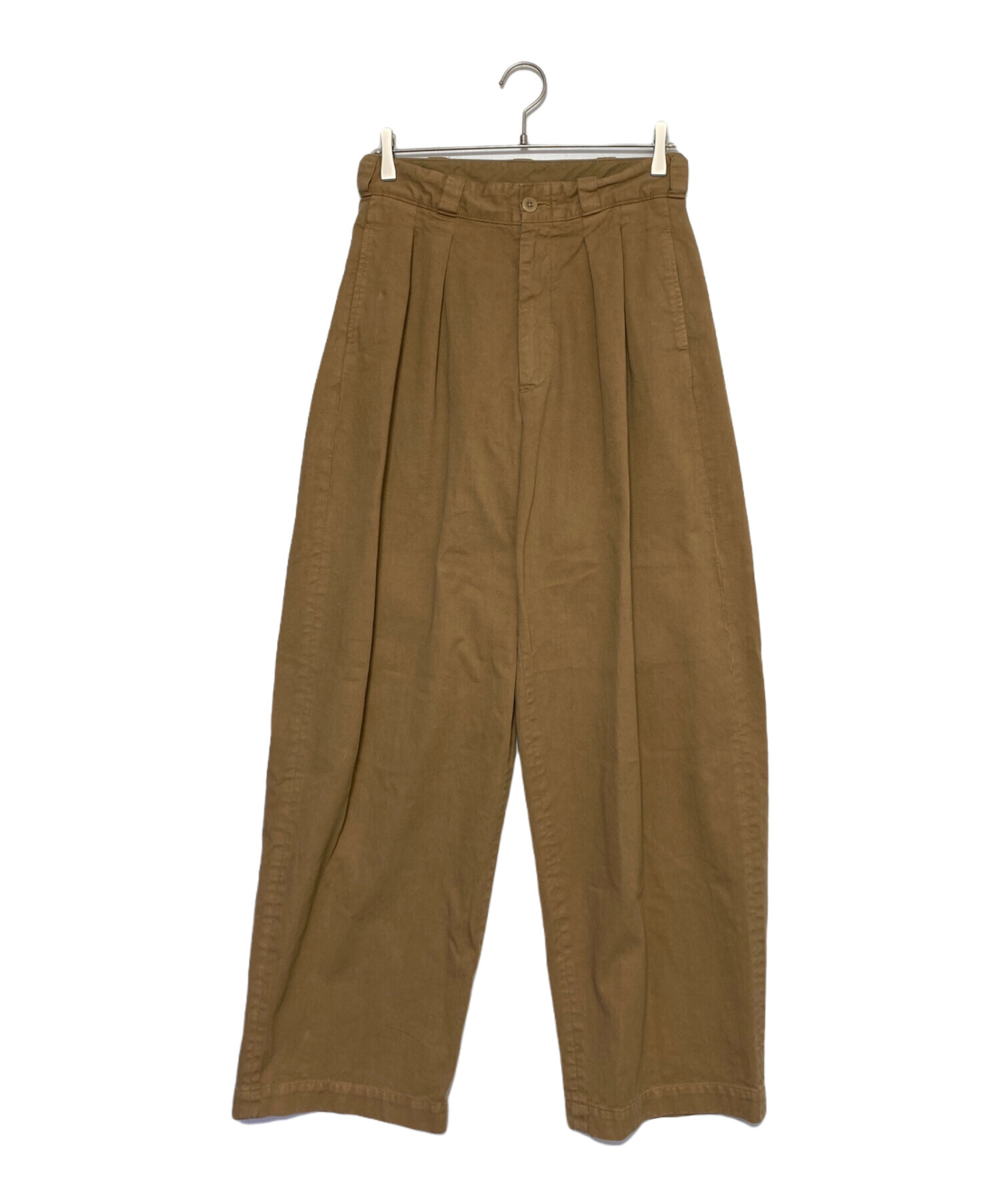 30 未使用品 MINEDENIM E.Wide Chino TRS 中古・古着通販】MINEDENIM (マインデニム) E.Wide Chino TRS ブラウン