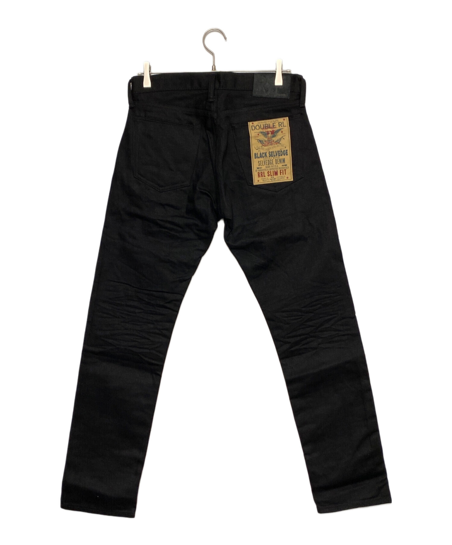 中古・古着通販】RRL (ダブルアールエル) スリム フィット ブラック