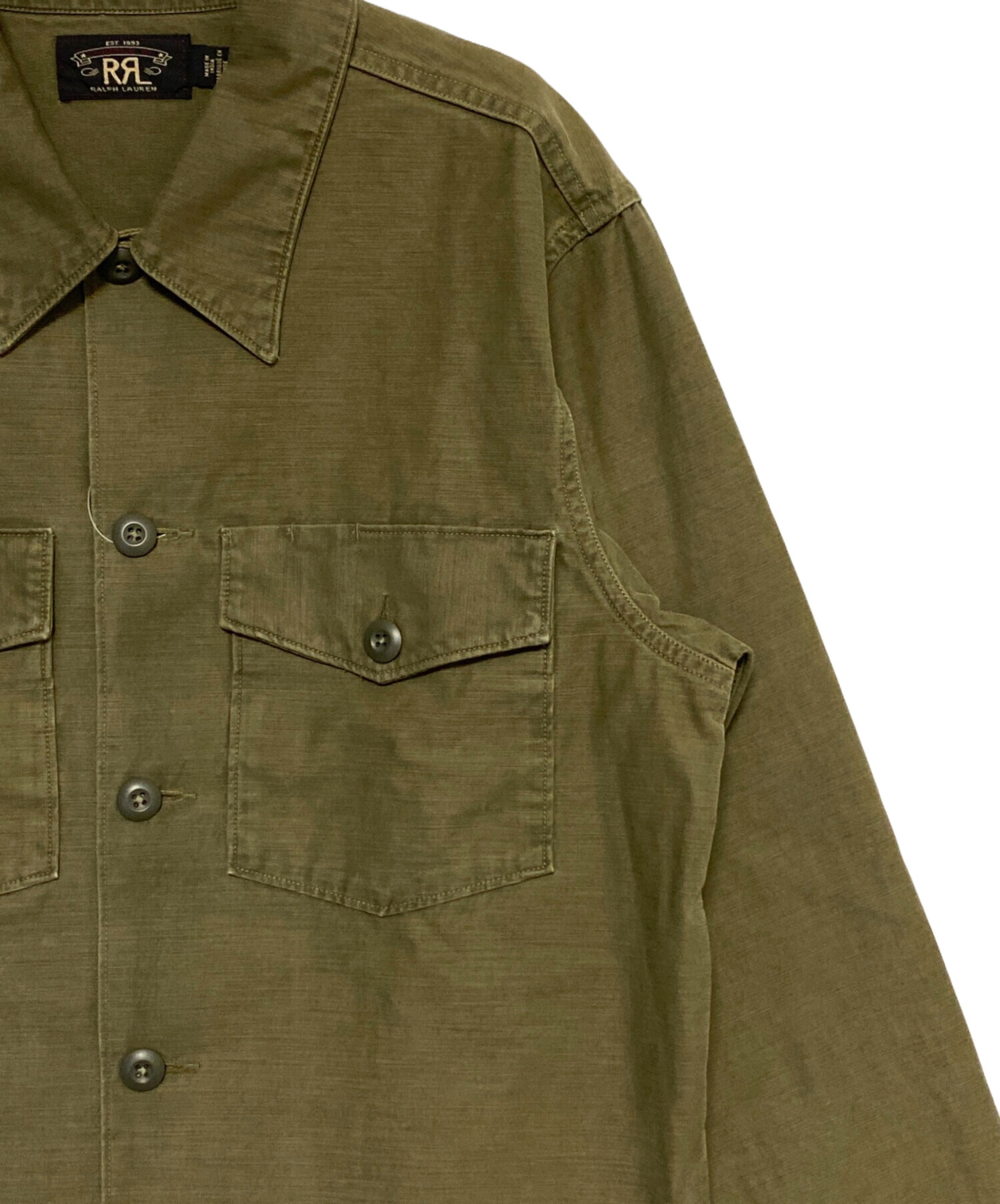 中古・古着通販】RRL (ダブルアールエル) REVERSE SATEEN OVERSHIRT