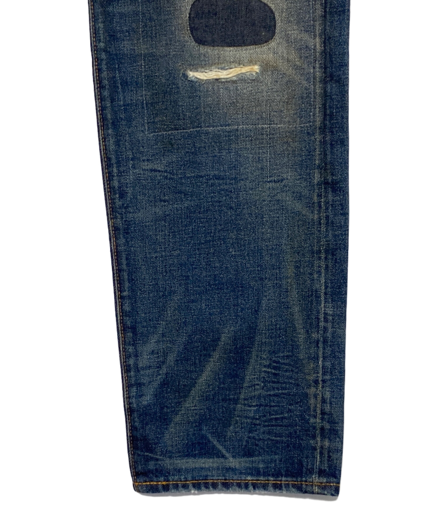 中古・古着通販】RRL (ダブルアールエル) STRAIGHT LEG ダメージデニム