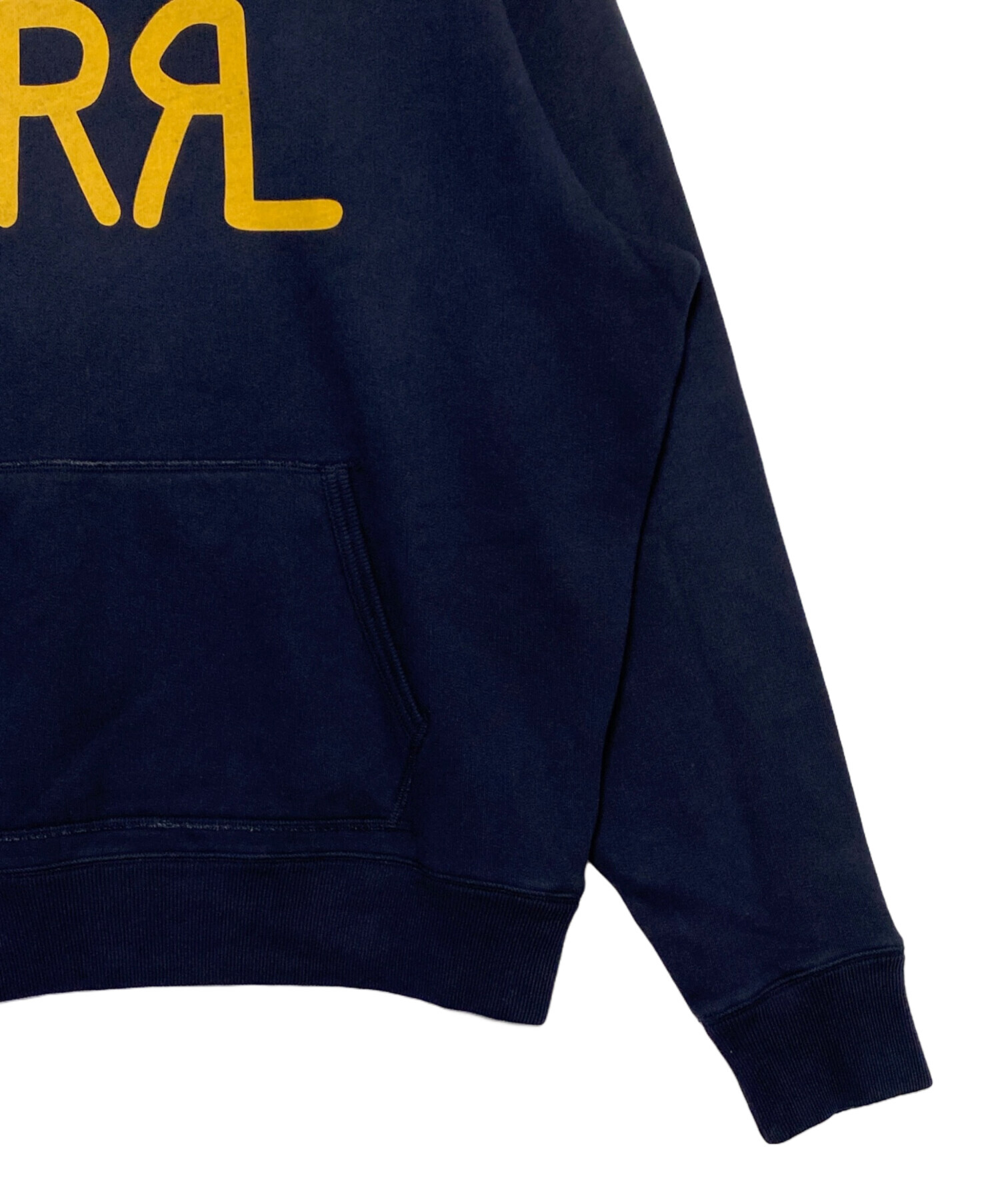 中古・古着通販】RRL (ダブルアールエル) ロゴパーカー ネイビー 中古・古着通販】RRL (ダブルアールエル) ロゴパーカー ネイビー