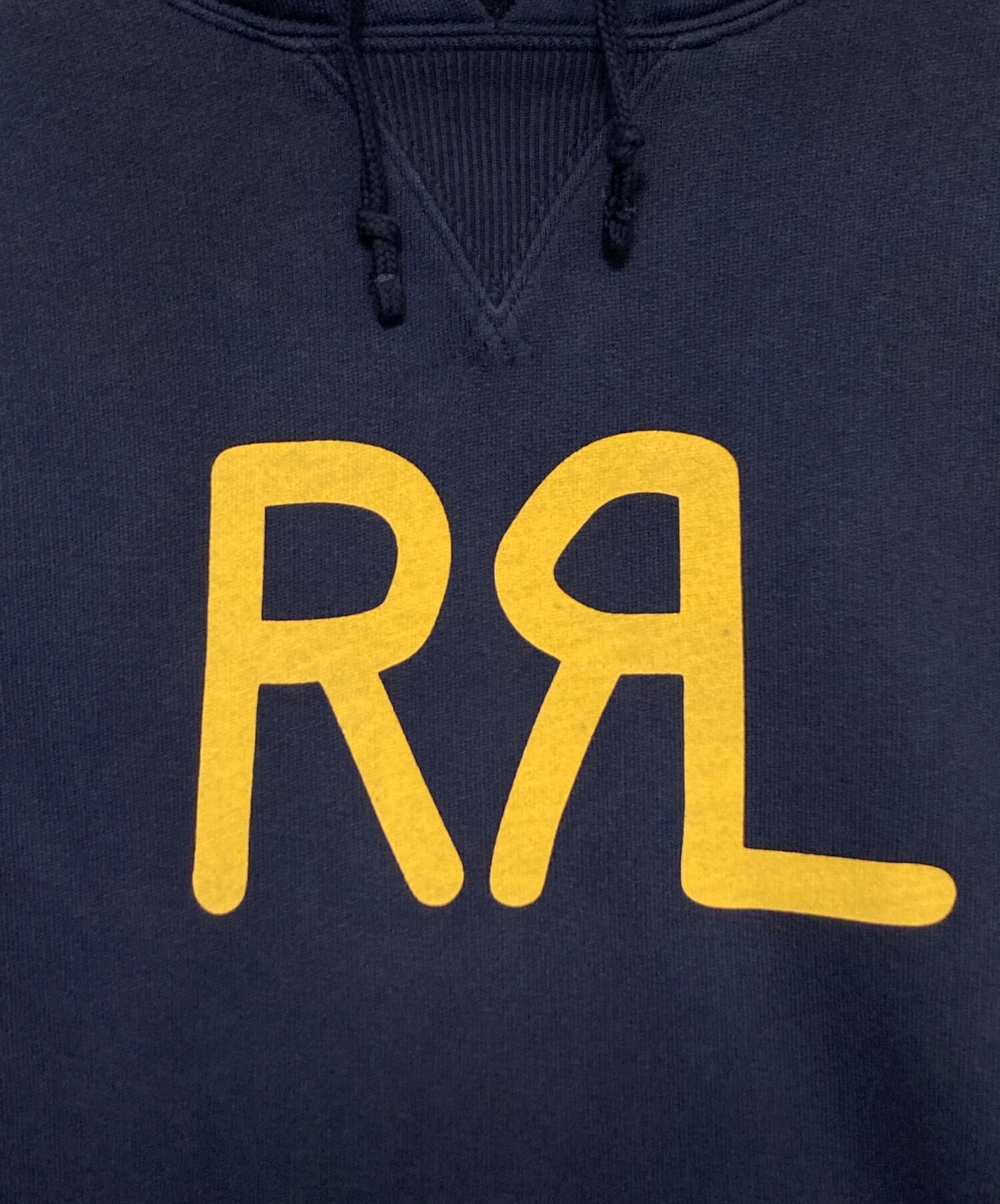 中古・古着通販】RRL (ダブルアールエル) ロゴパーカー ネイビー 中古・古着通販】RRL (ダブルアールエル) ロゴパーカー ネイビー