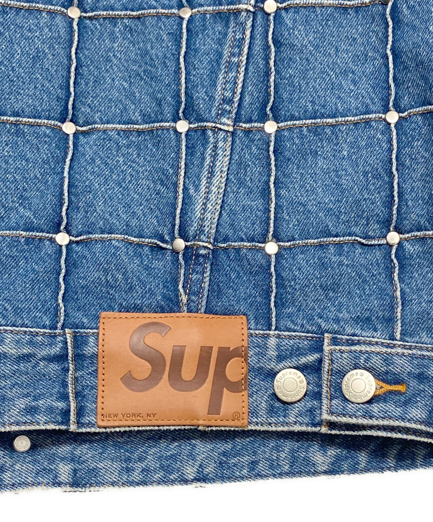 中古・古着通販】SUPREME (シュプリーム) Studded Seam Denim Trucker