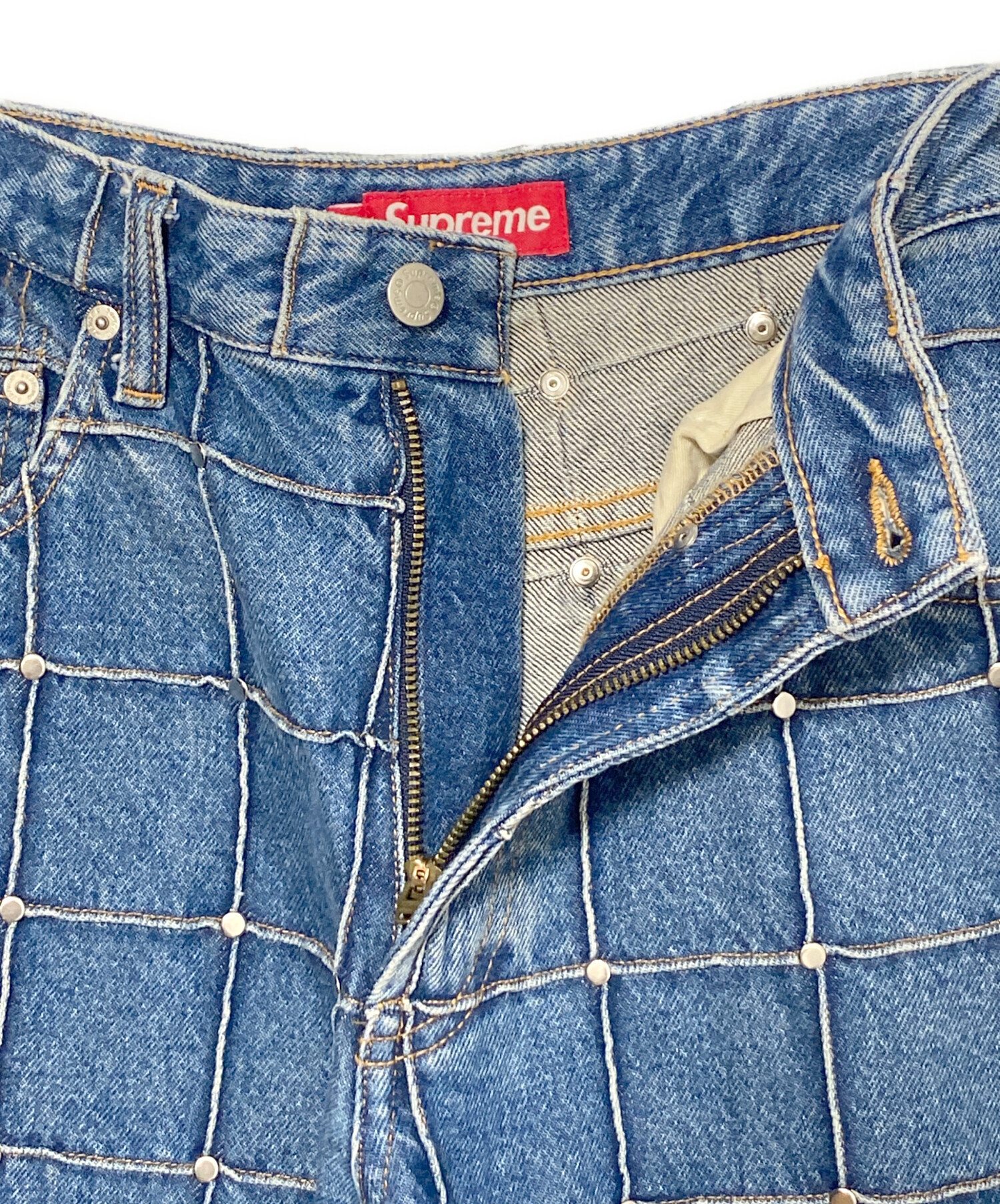 中古・古着通販】SUPREME (シュプリーム) Studded Seam Loose Fit Jean 