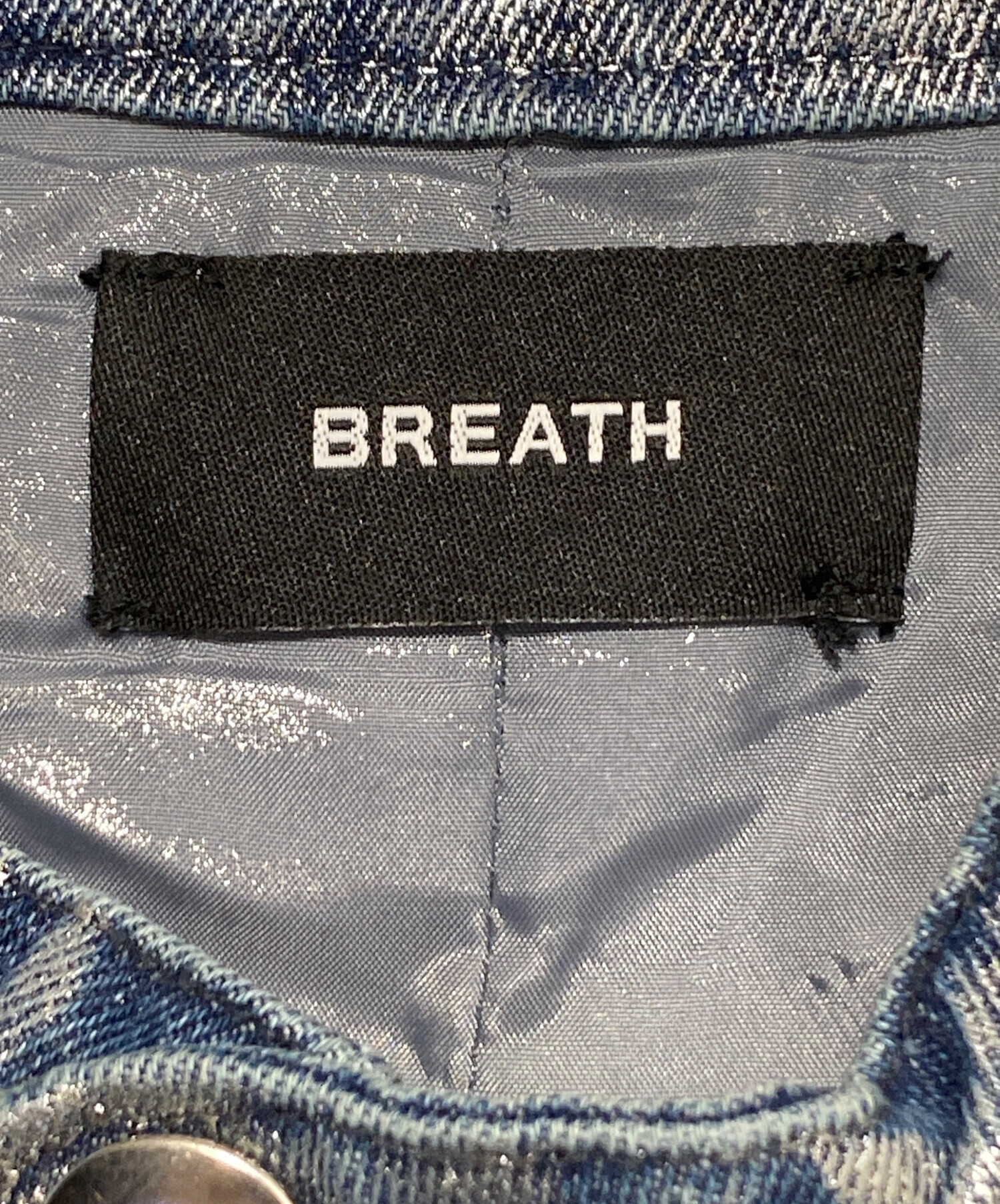 中古・古着通販】BREATH (ブレス) COATING RIDERS JACKET インディゴ 