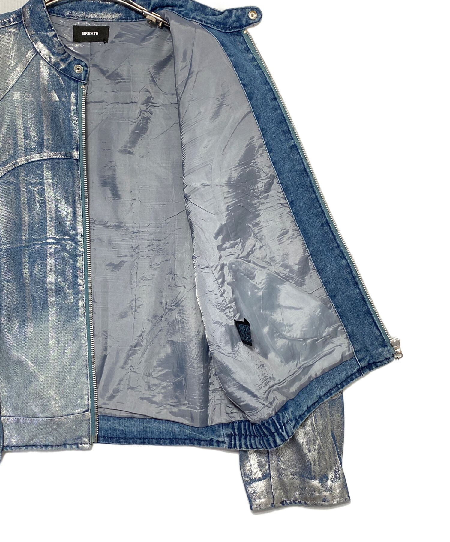 中古・古着通販】BREATH (ブレス) COATING RIDERS JACKET インディゴ 