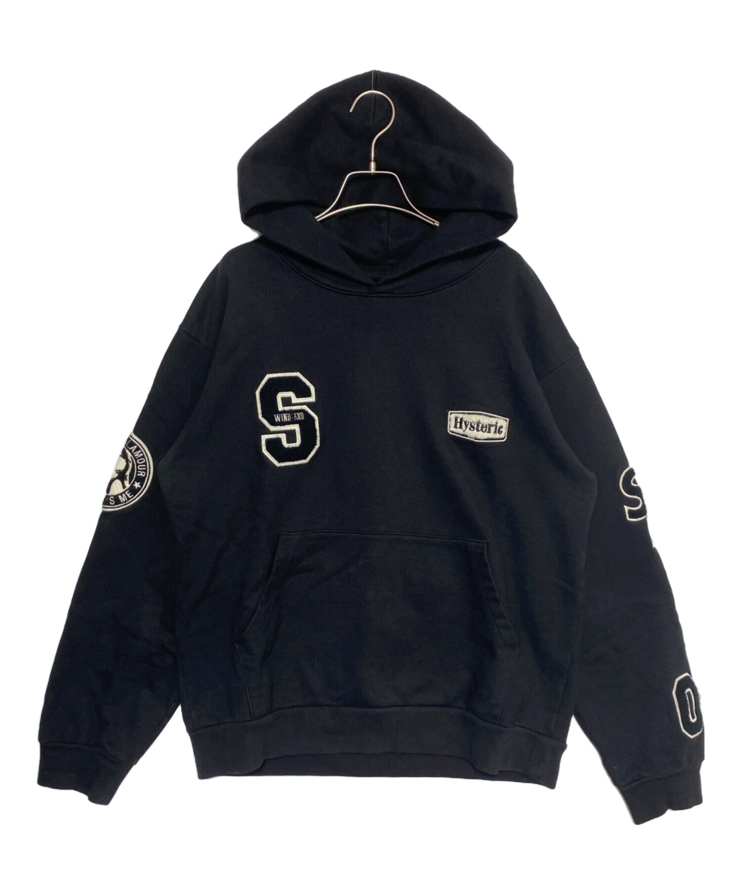 ヒステリックグラマー × ウィンダンシー コラボ スウェット XL ブラック 中古・古着通販】Hysteric Glamour (ヒステリックグラマー) WIND AND