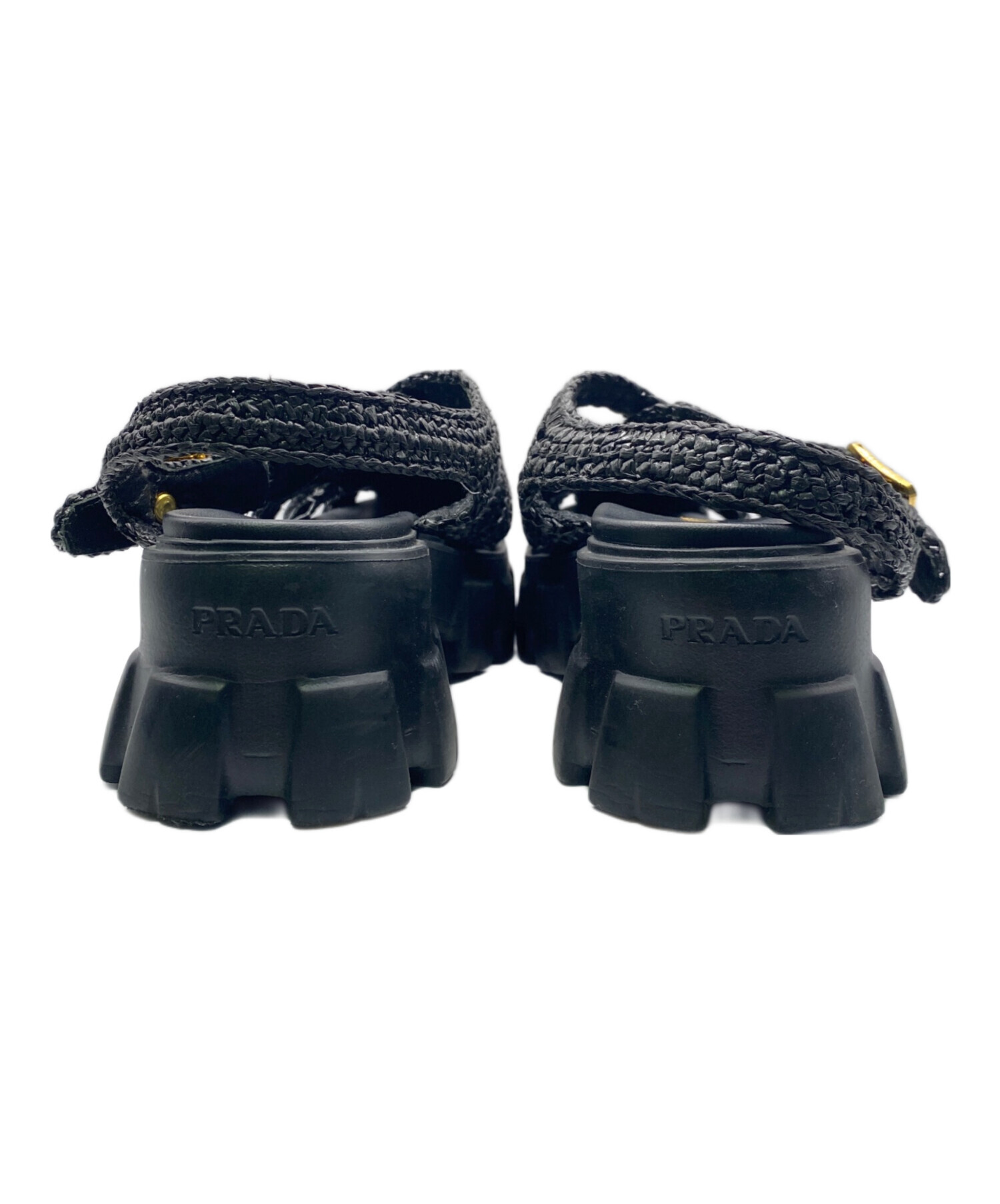 中古・古着通販】PRADA (プラダ) ケージサンダル モノリス クロシェ