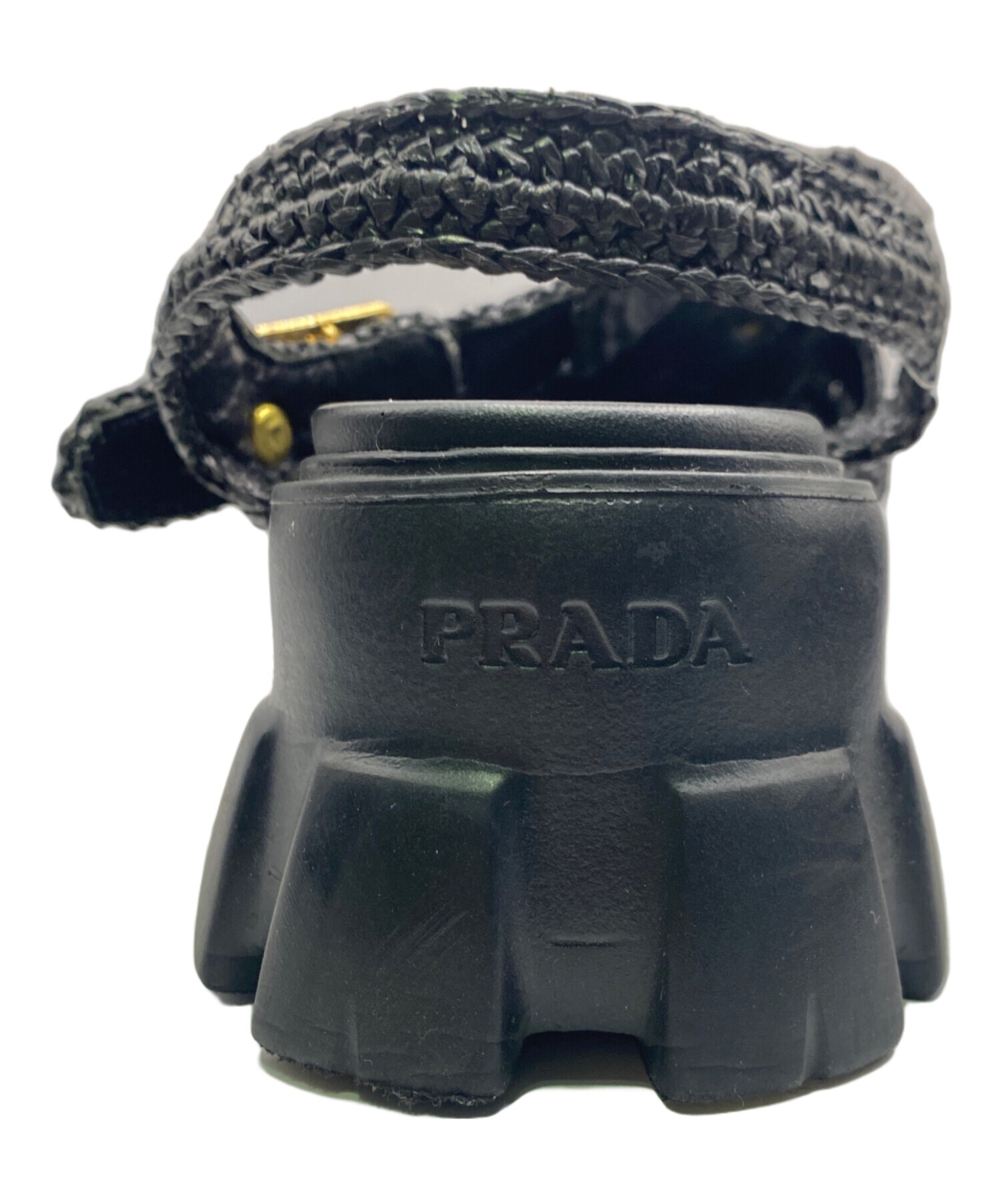 中古・古着通販】PRADA (プラダ) ケージサンダル モノリス クロシェ