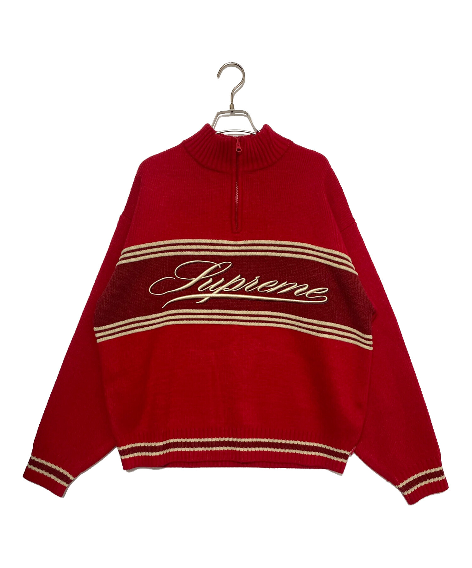 中古・古着通販】Supreme (シュプリーム) Script Stripe Half Zip