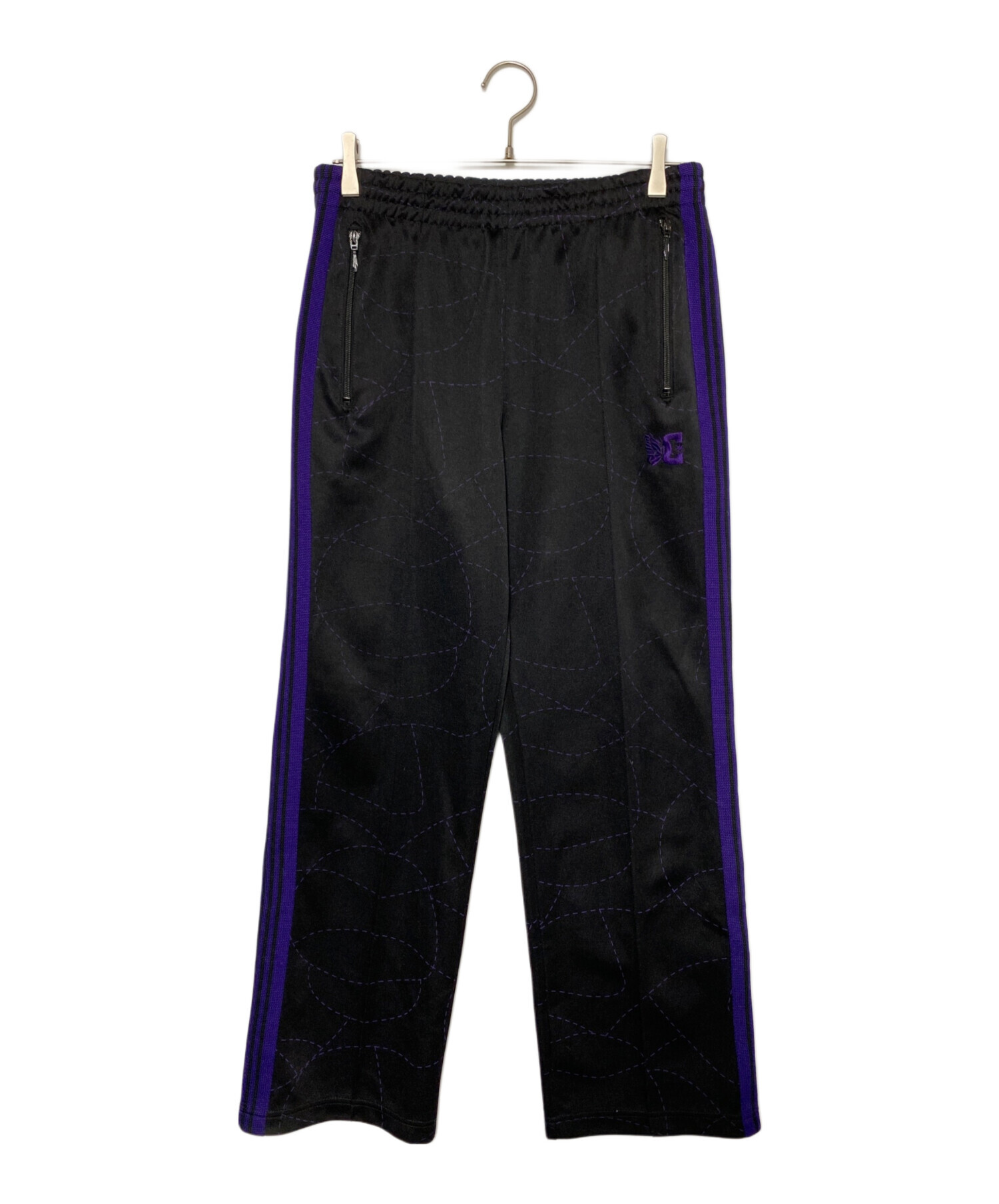 Needles✖️DC SHOES Track pant ブラック/パープル 中古・古着通販】Needles (ニードルズ) DC SHOES (ディーシーシューズ