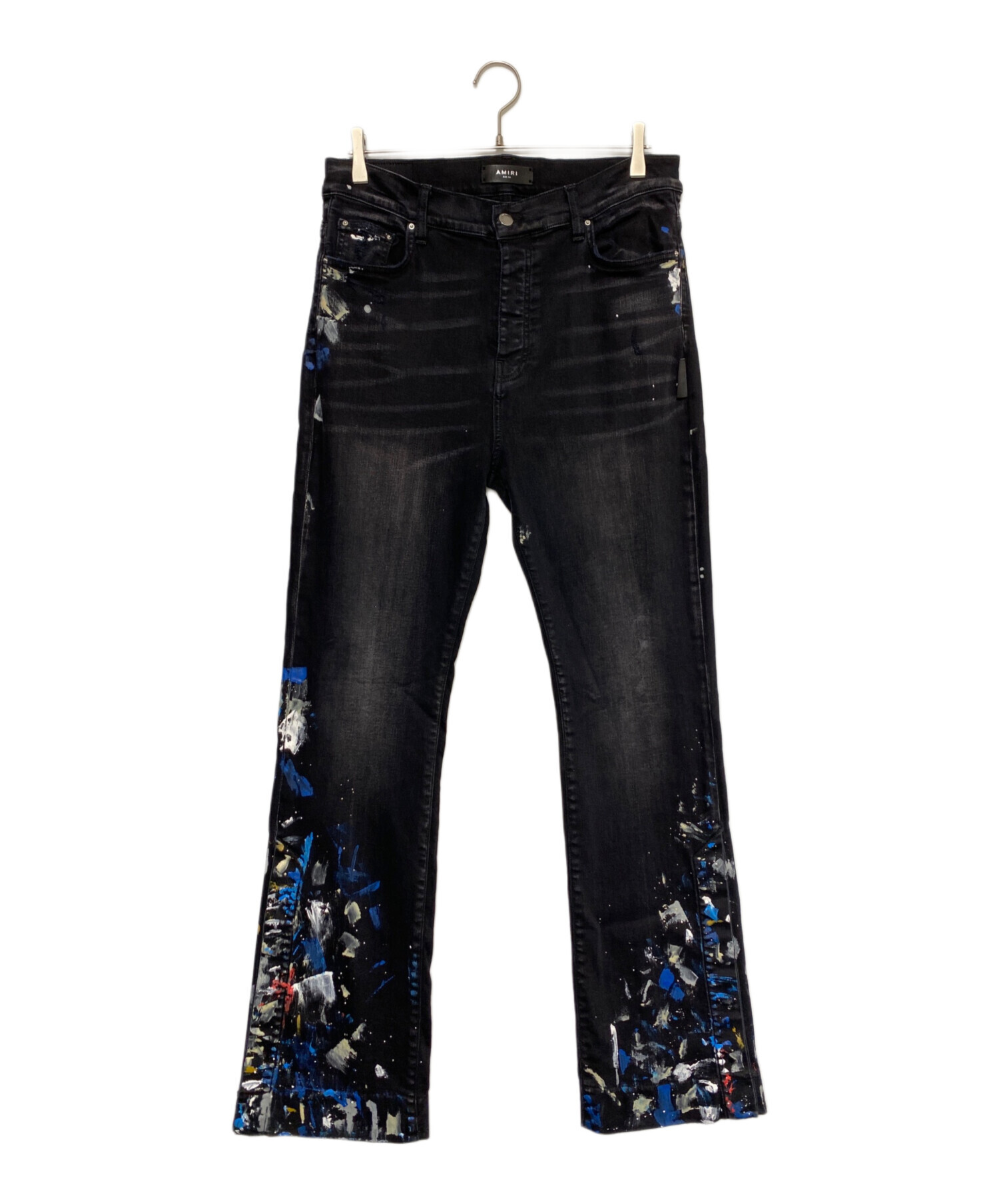 中古・古着通販】AMIRI (アミリ) Paint Splatter Flare Jean ブラック
