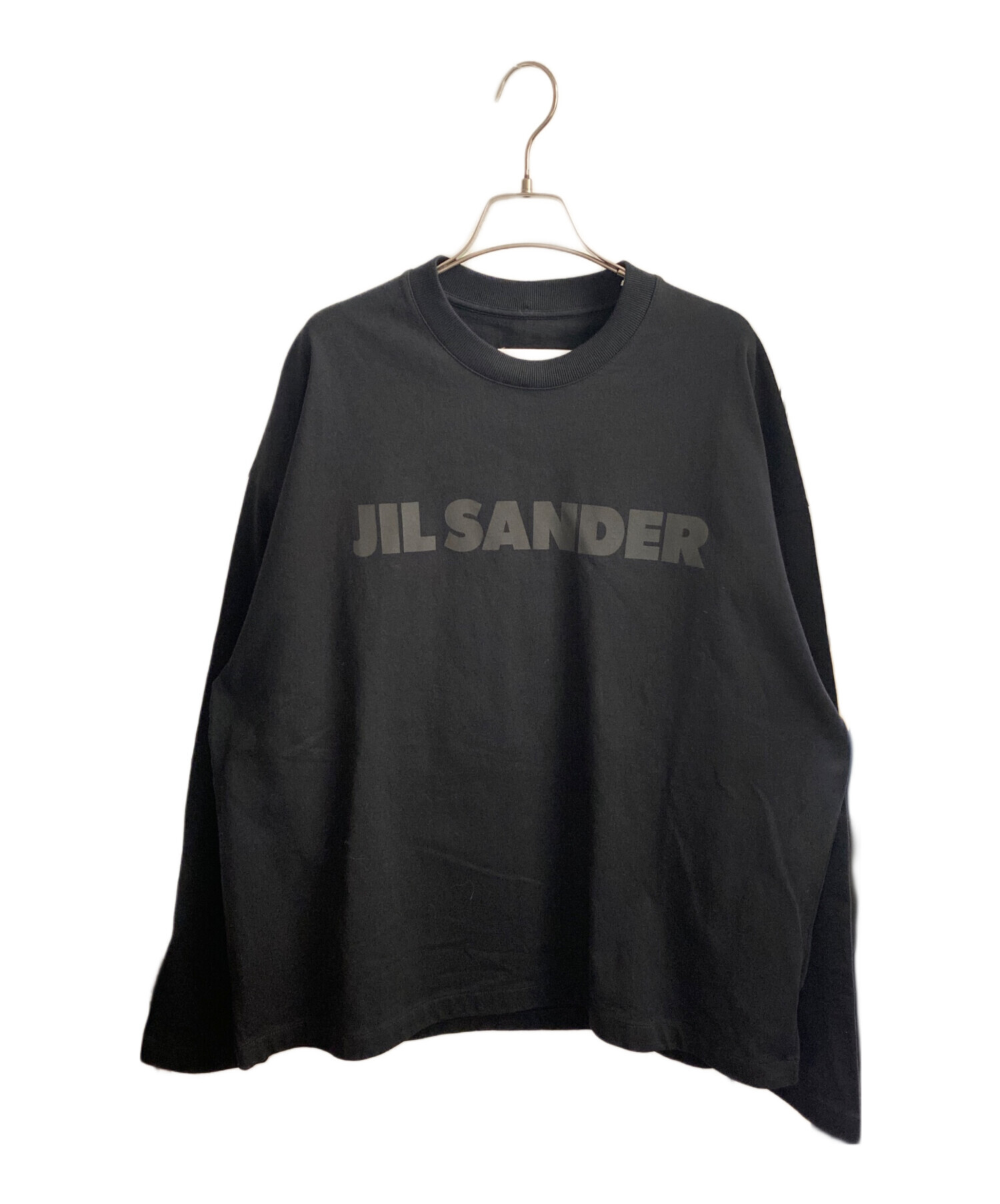 中古・古着通販】JIL SANDER (ジルサンダー) ロゴ長袖Tシャツ ブラック 