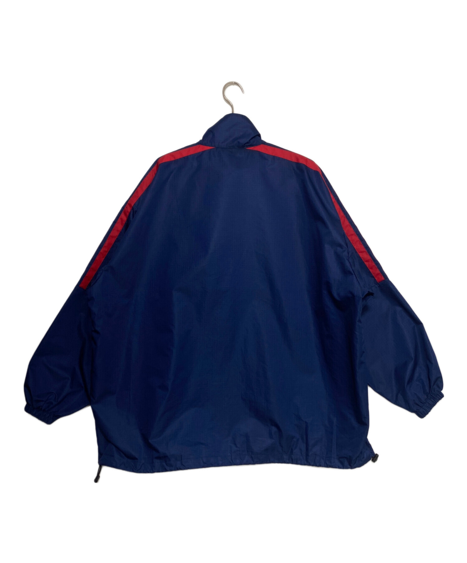 や*ん様 BALENCIAGA ナイロンジャケット レッド/ネイビー 中古・古着通販】BALENCIAGA (バレンシアガ) リップストップトラック