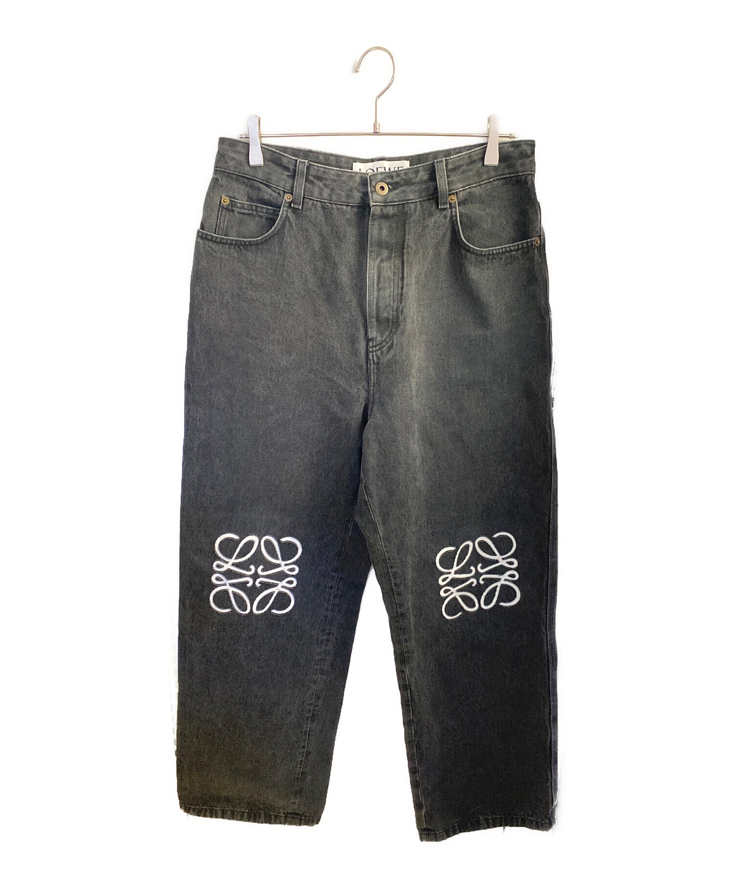 パンツ LOEWE : ANAGRAM BUGGY JEANS 48 LOEWE Anagram Logo-Embroidered Baggy Jeans | Saks Fifth Avenue