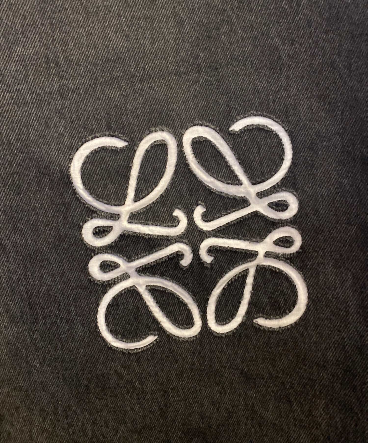 中古・古着通販】LOEWE (ロエベ) ANAGRAM BAGGY ブラック サイズ:48 