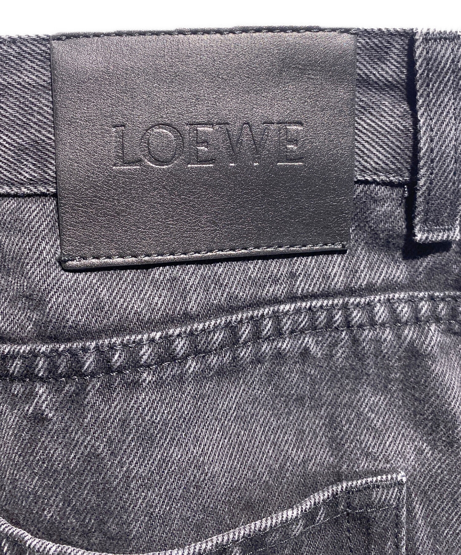 中古・古着通販】LOEWE (ロエベ) ANAGRAM BAGGY ブラック サイズ:48 