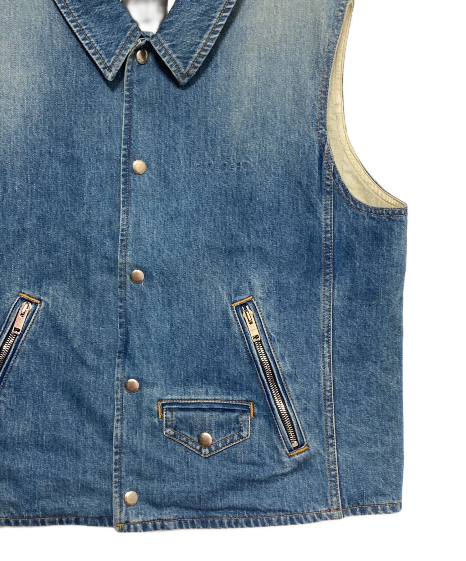 中古・古着通販】GIVENCHY (ジバンシィ) Denim Sleeveless Jacket