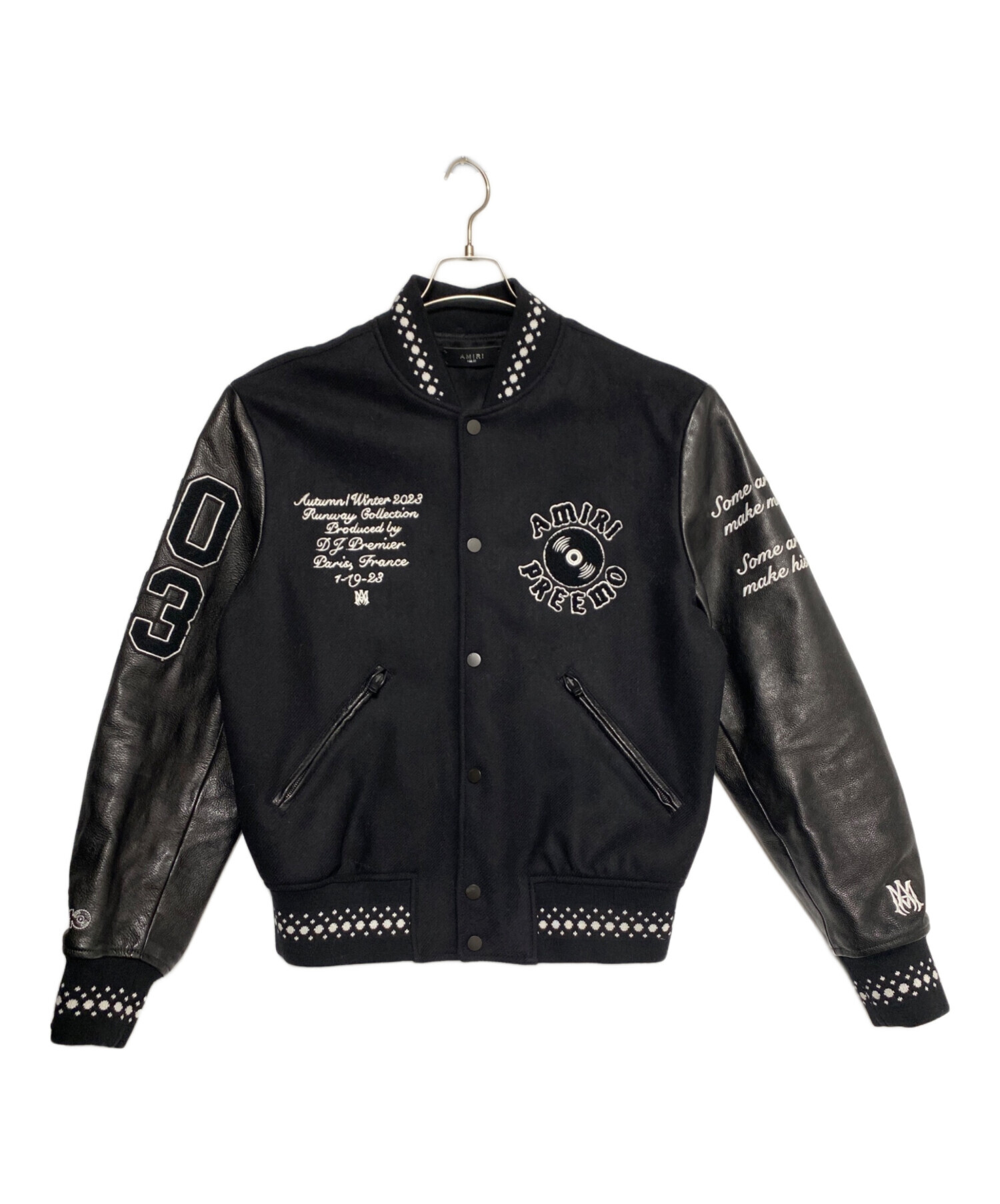 極美品 FW21 AMIRI Bomber Jacket アミリ ジャケット AMIRI アミリ SS25 MA MUSIC NOTE BLOUSON / BLK - NUBIAN