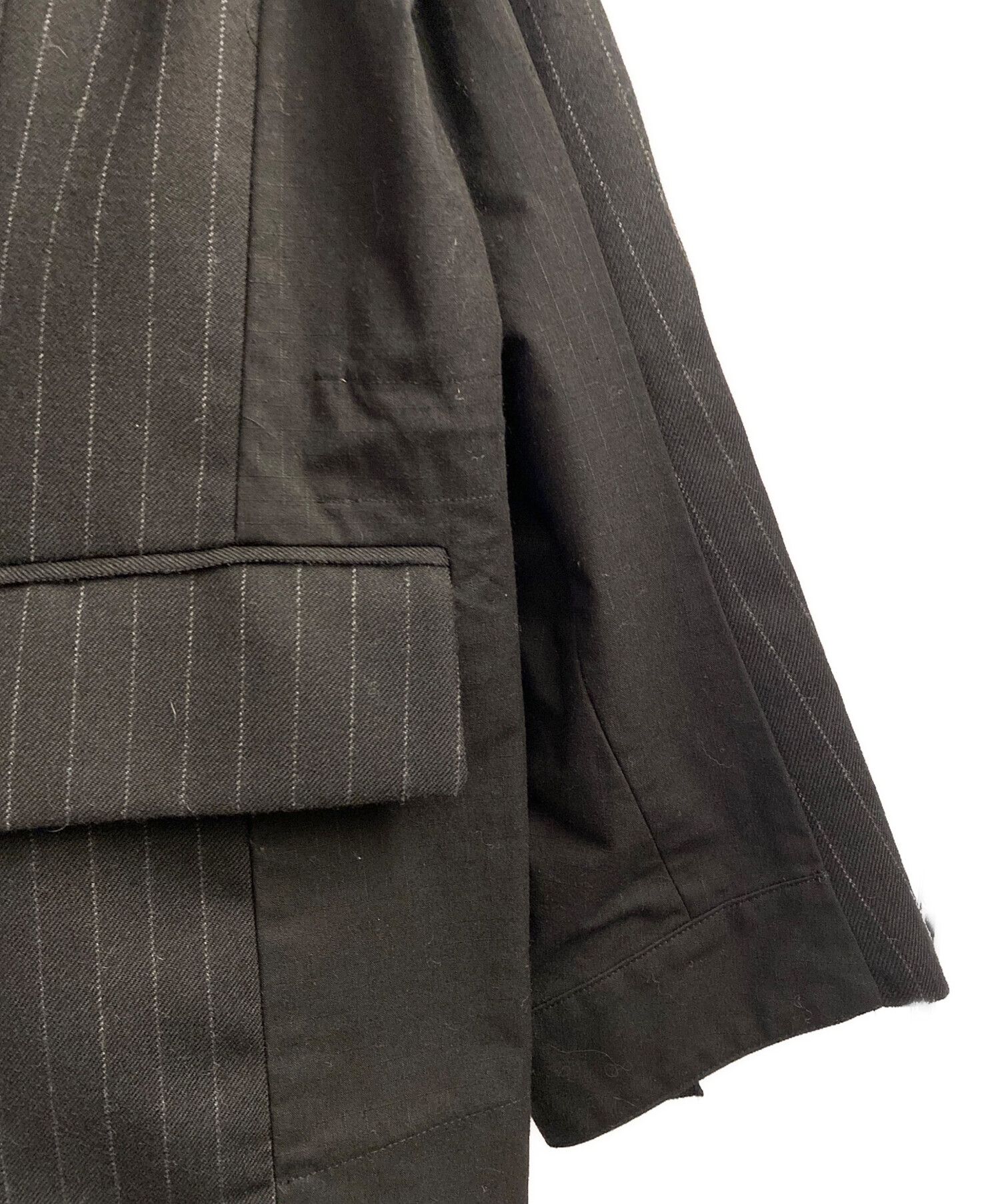 中古・古着通販】sacai (サカイ) 24AW Chalk Stripe x Rip Stop Jacket