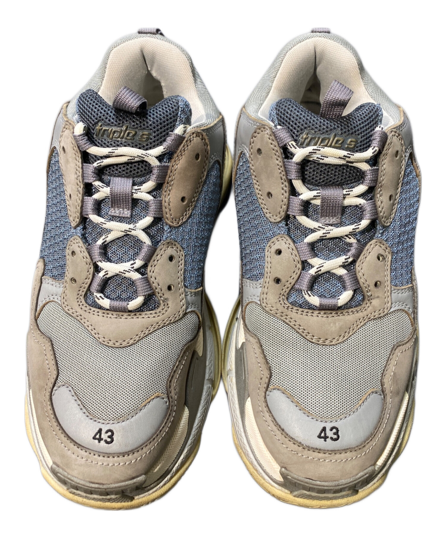 中古・古着通販】BALENCIAGA (バレンシアガ) Triple S グレー サイズ 