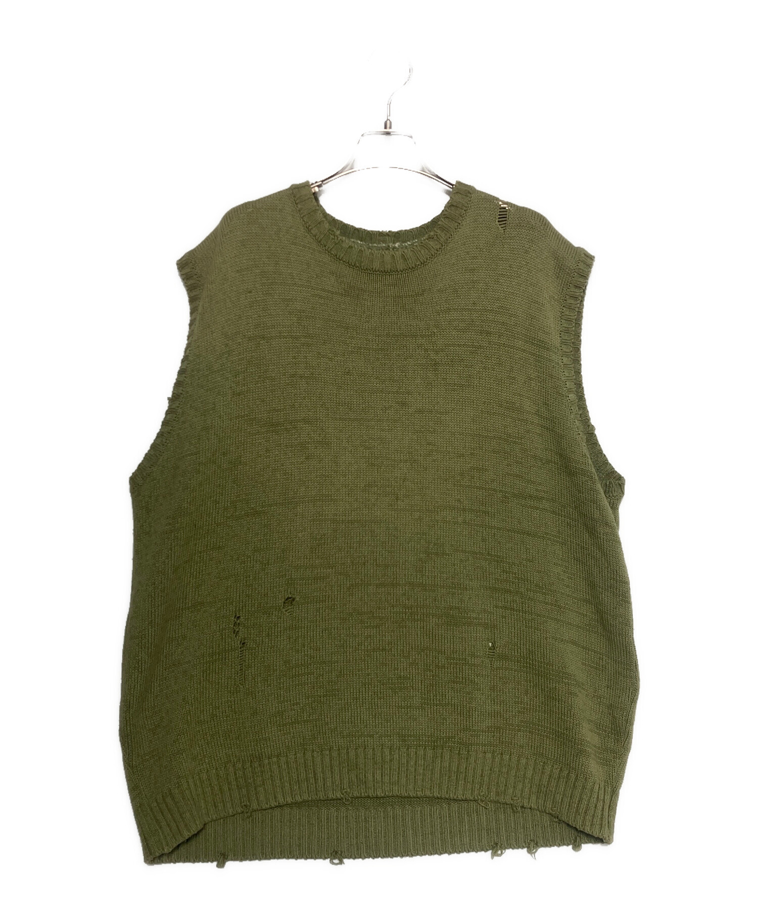 中古・古着通販】KAPITAL (キャピタル) 5G Cotton Knit BONE Vest