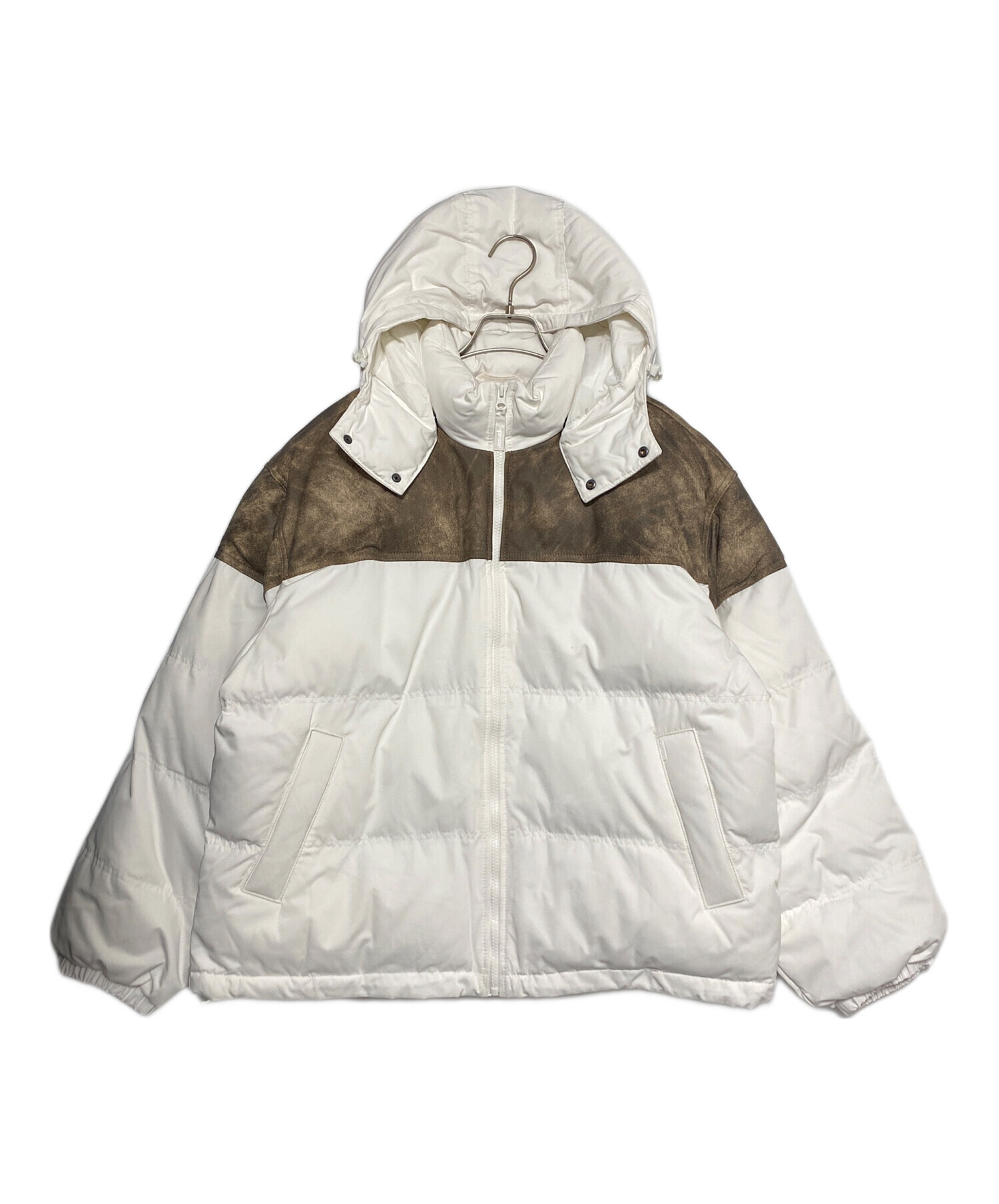 中古・古着通販】SUPREME (シュプリーム) Leather Yoke Puffer Jacket