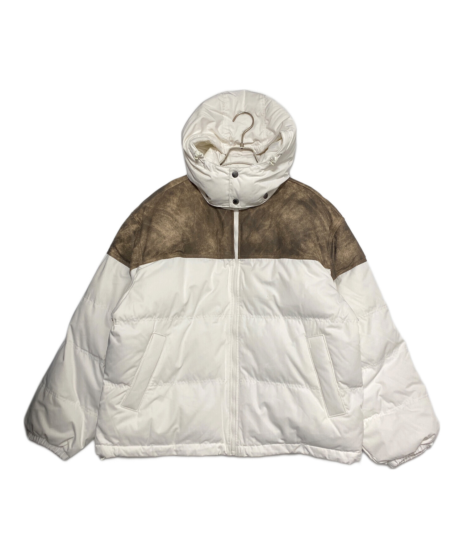 中古・古着通販】SUPREME (シュプリーム) Leather Yoke Puffer Jacket