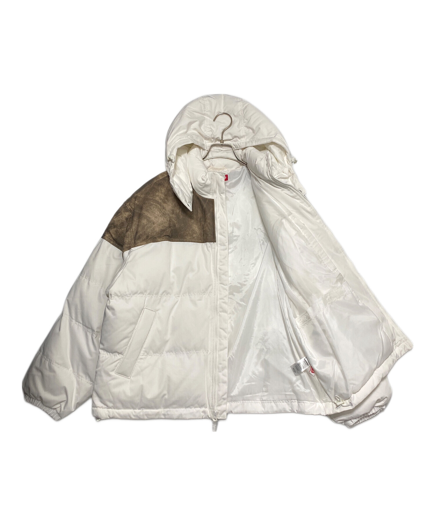 中古・古着通販】SUPREME (シュプリーム) Leather Yoke Puffer Jacket