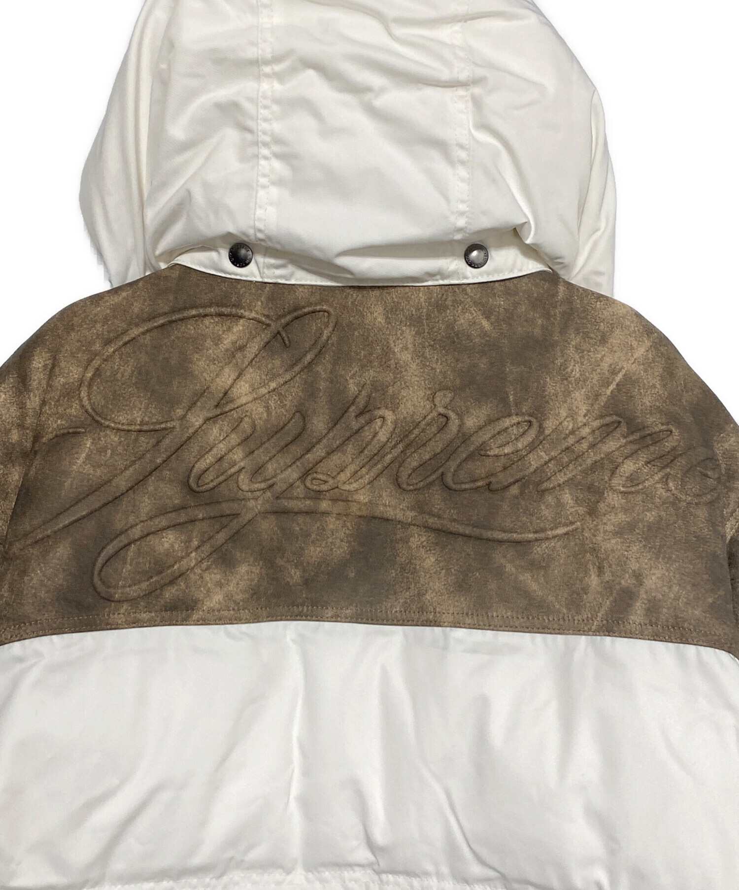 中古・古着通販】SUPREME (シュプリーム) Leather Yoke Puffer Jacket