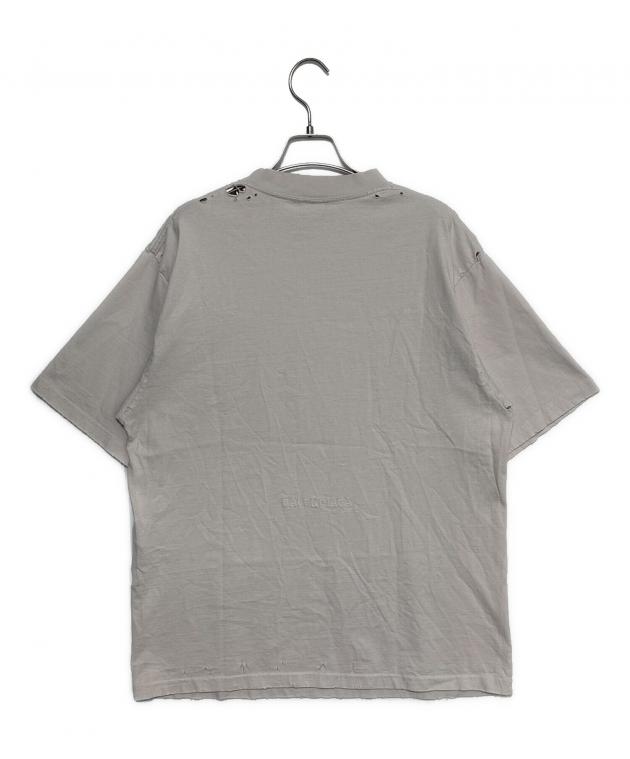 034【超希少品/ダメージ加工プリント】BALENCIAGA Tシャツ XXS 中古・古着通販】BALENCIAGA (バレンシアガ) ダメージ加工Tシャツ