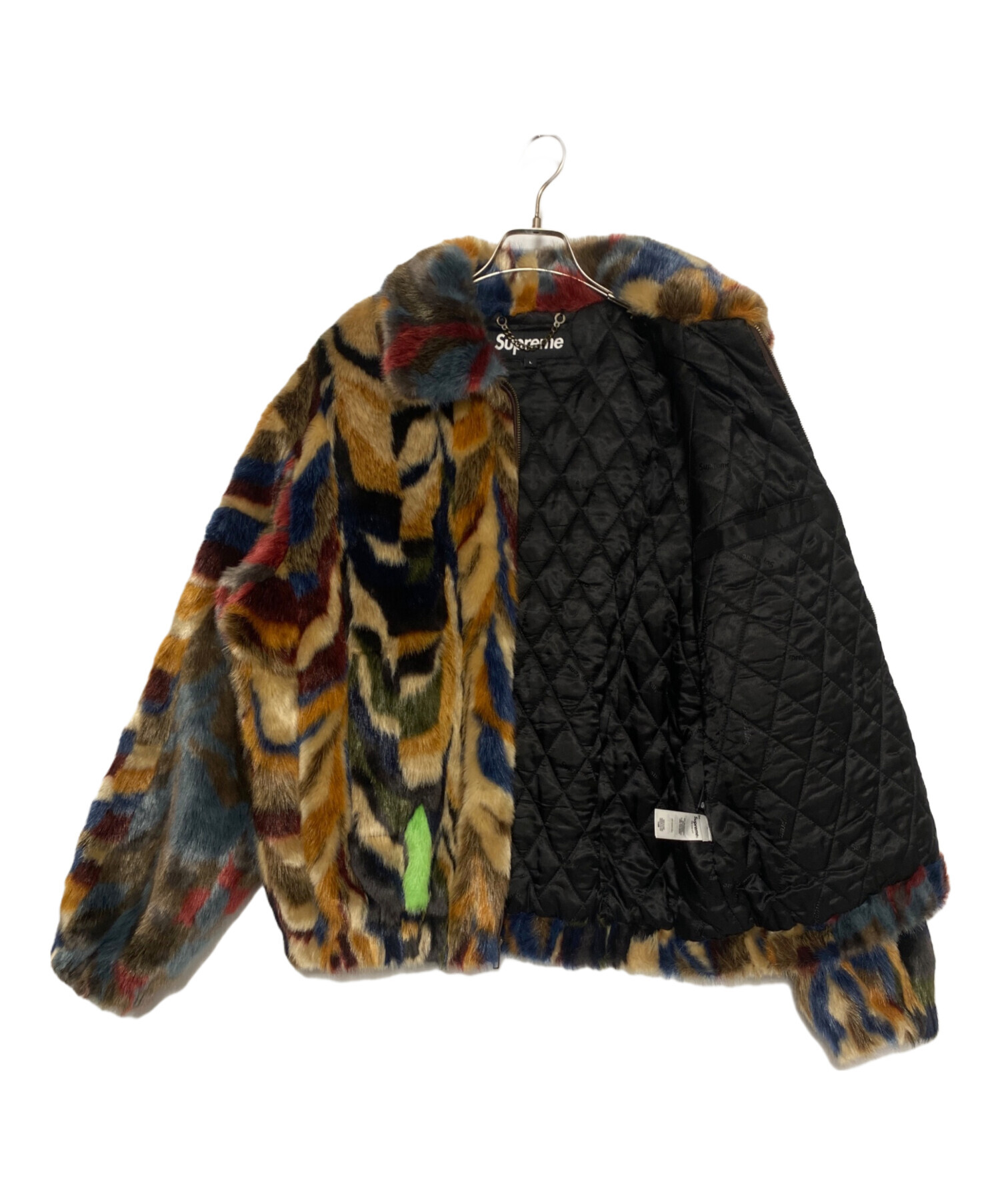中古・古着通販】SUPREME (シュプリーム) Multicolor Faux Fur Bomber