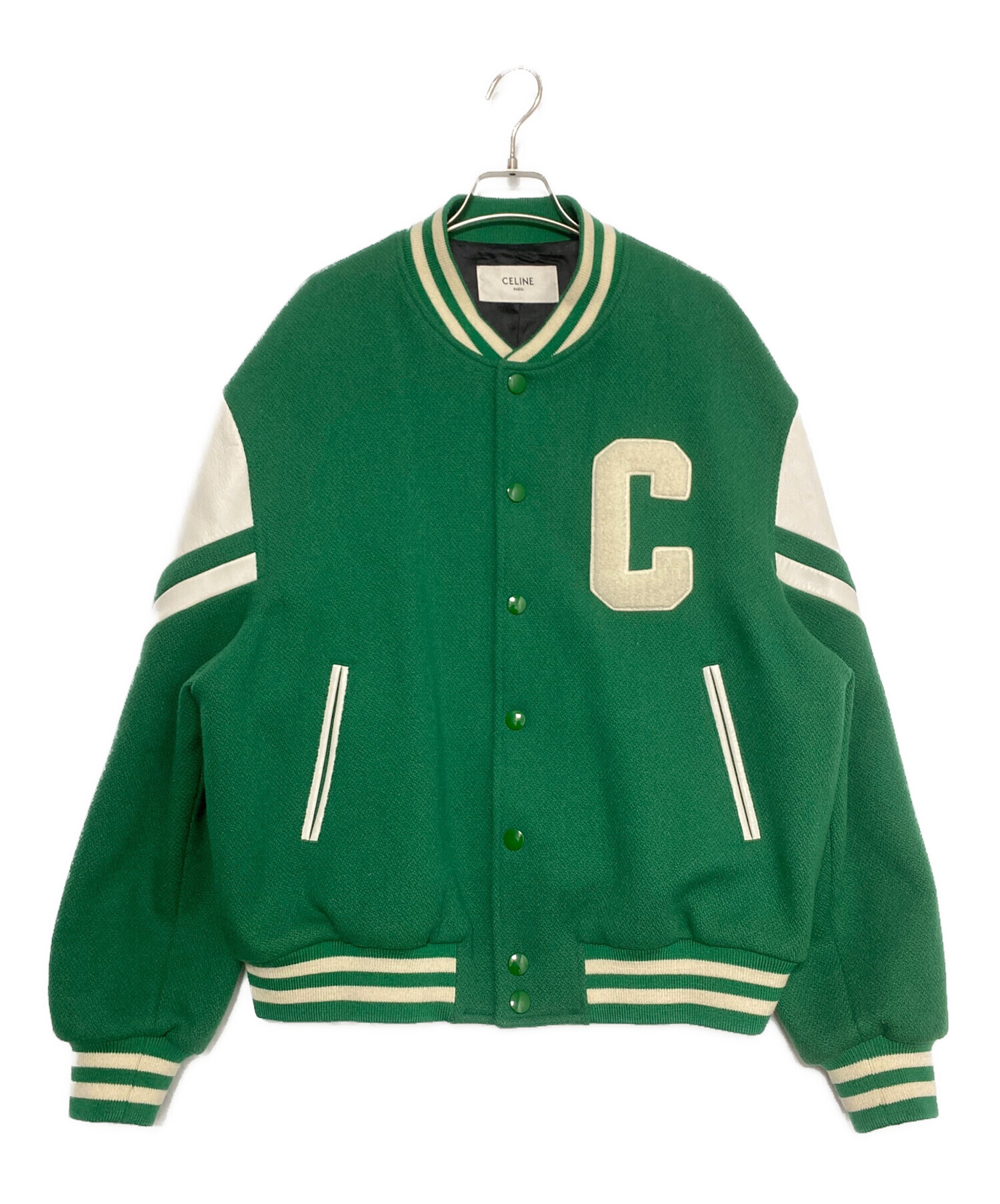 一日限定価格セリーヌ　21ss スタジャン　グリーン　46　エディ期 一日限定価格セリーヌ 21ss スタジャン グリーン 46 エディ期 一日限定