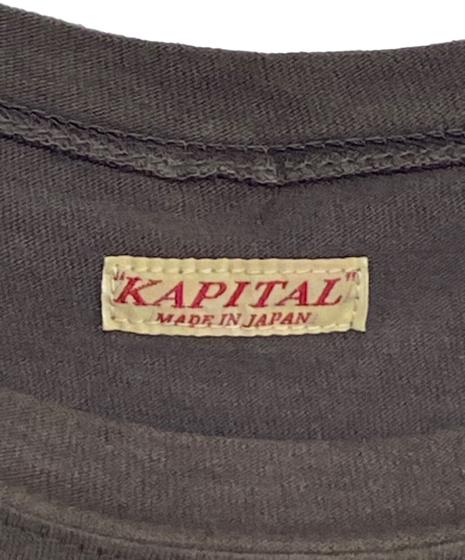 中古・古着通販】KAPITAL (キャピタル) 20/-天竺 ノースリーブBIG-T