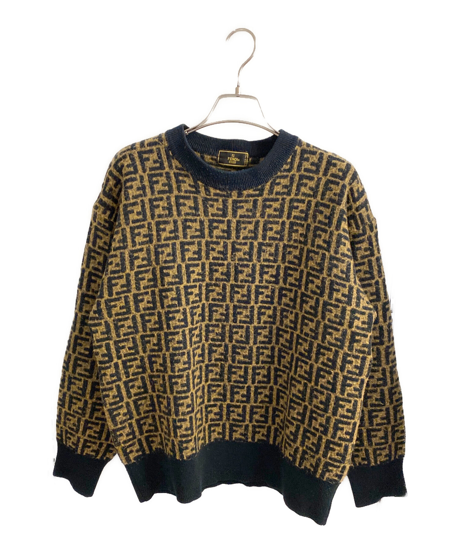 FENDI フェンディ ニット サイズ38 総カシミヤ 七分袖 セーター イタリア製 ブランド古着【中古】20260330/RA8737 中古・古着通販】FENDI (フェンディ) ニット ベージュ サイズ:不明