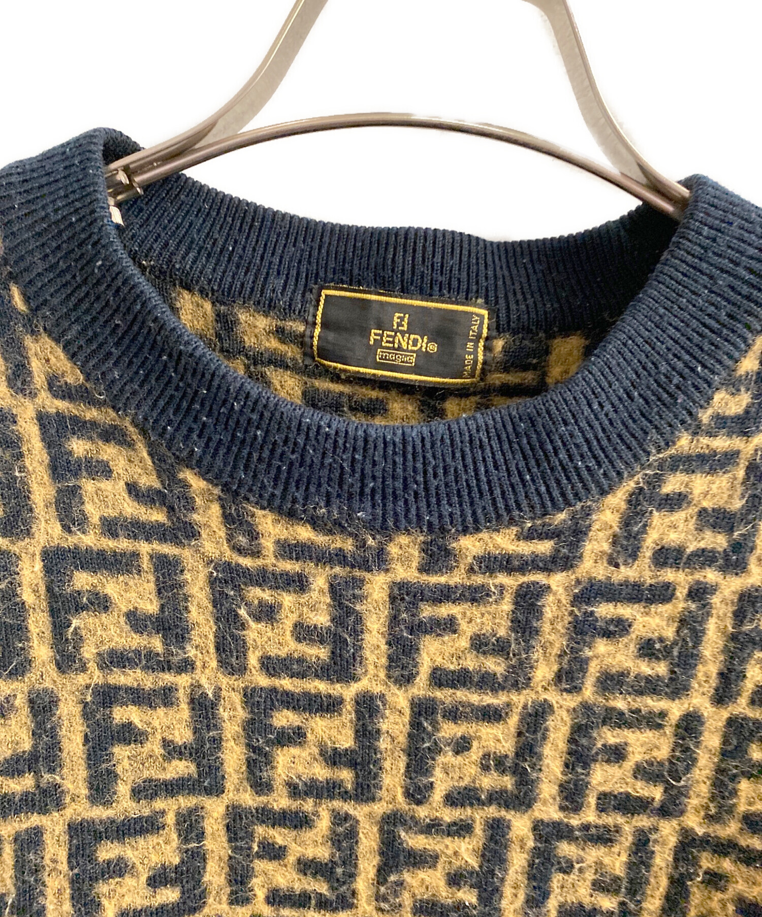 中古・古着通販】FENDI (フェンディ) ニット ベージュ サイズ:不明