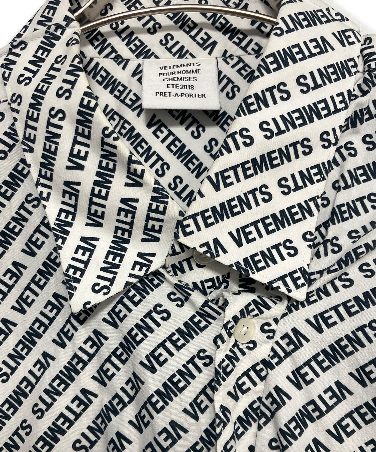 中古・古着通販】VETEMENTS (ヴェトモン) 18SS MONOGRAM L/S OVERSIZED